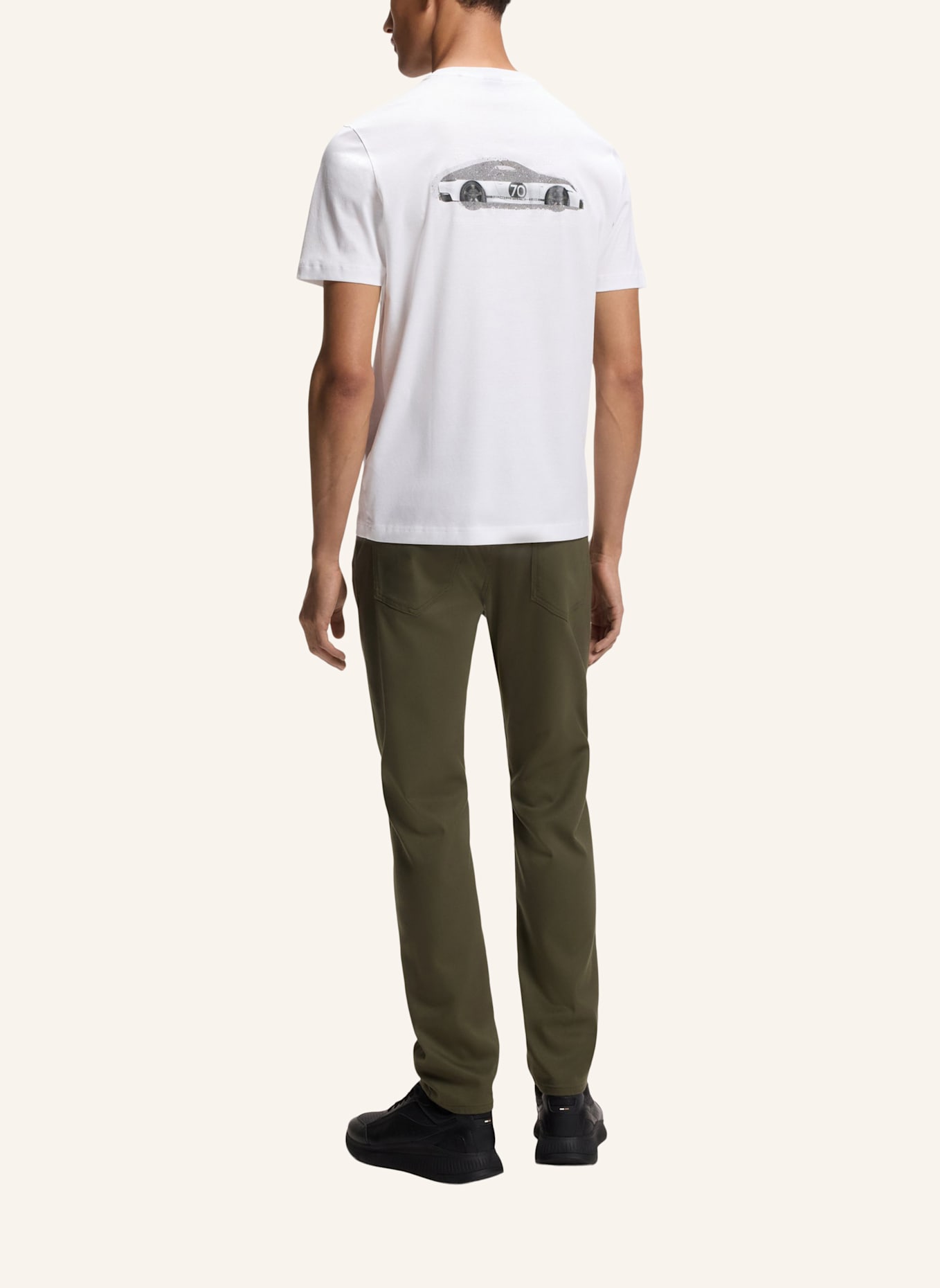 BOSS T-Shirt TS_PS SPIRIT70 CAR Regular Fit: WEISS