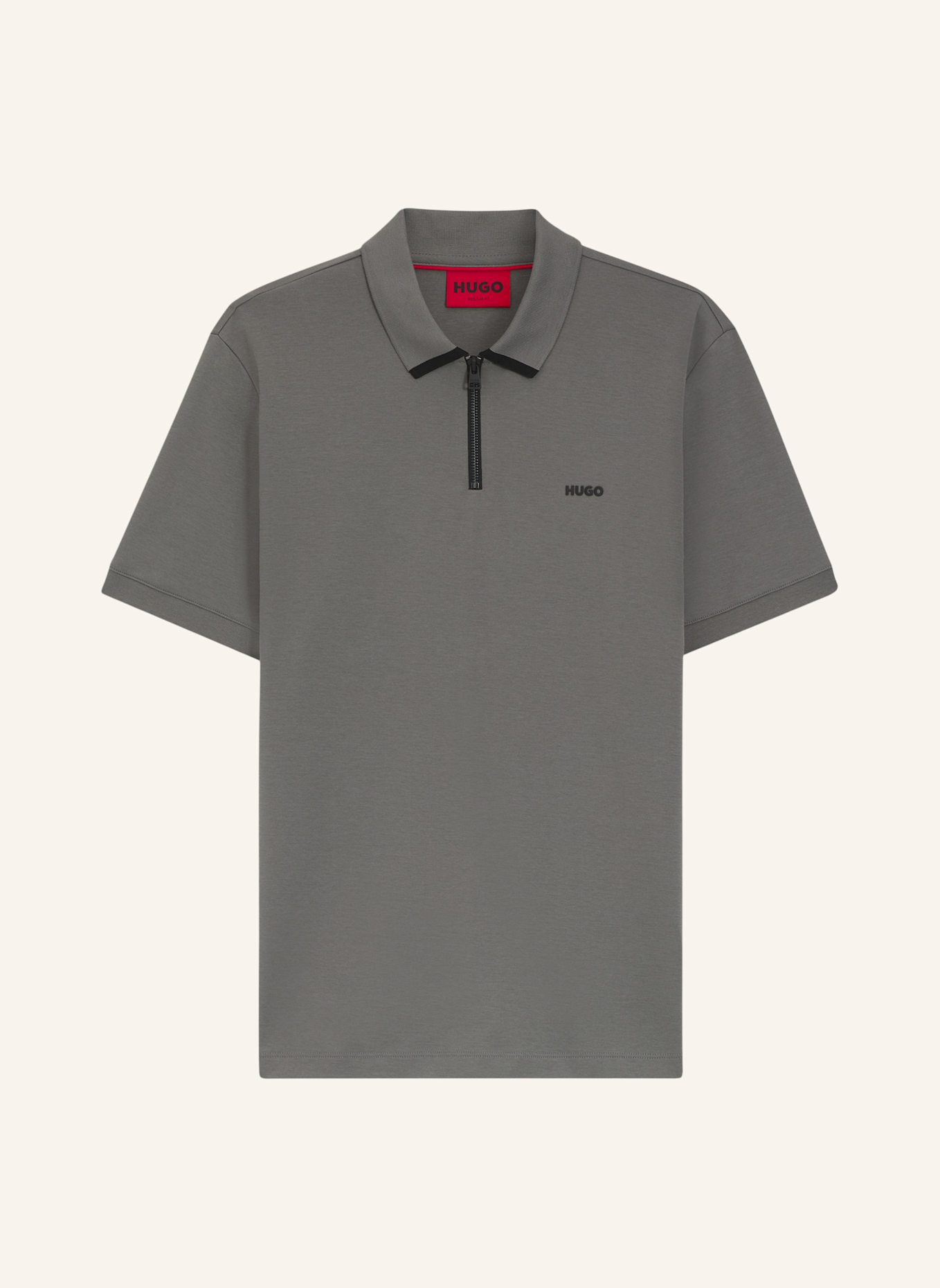 HUGO Poloshirt DALOMINO Regular Fit: DUNKELGRAU