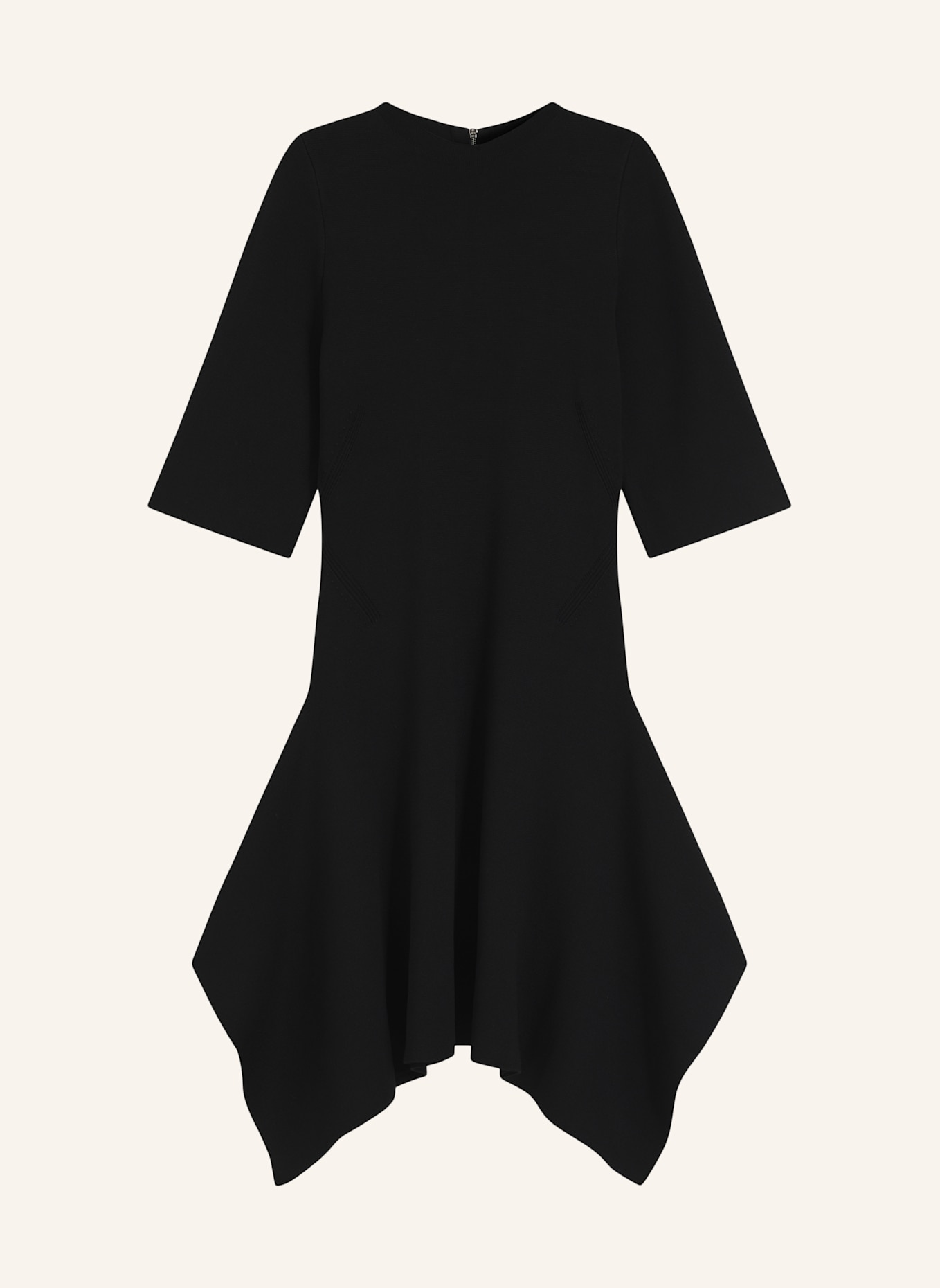 BOSS Gestricktes Kleid FLARIS Slim Fit: SCHWARZ