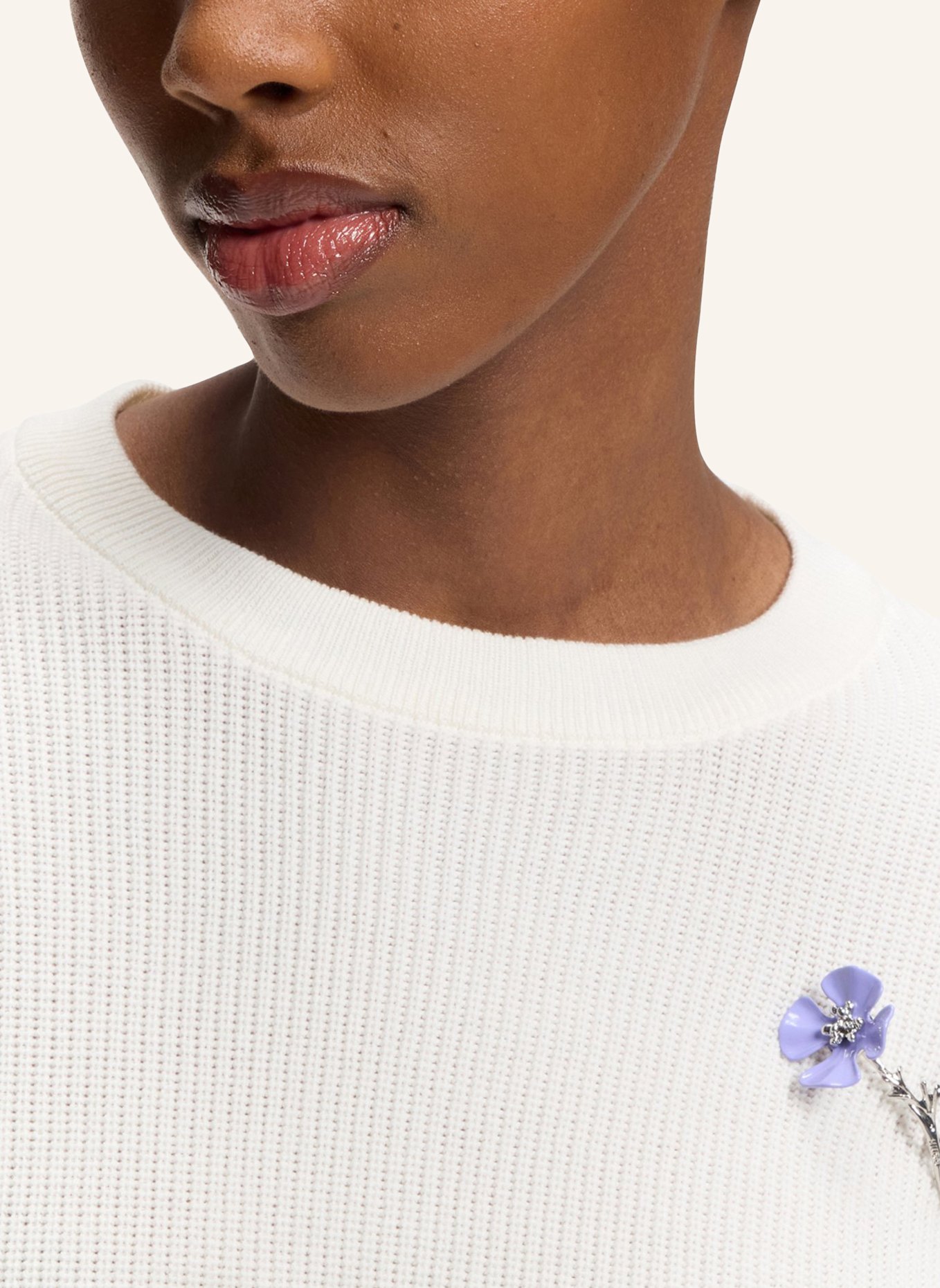 HUGO Pullover SABANNA Slim Fit: BEIGE