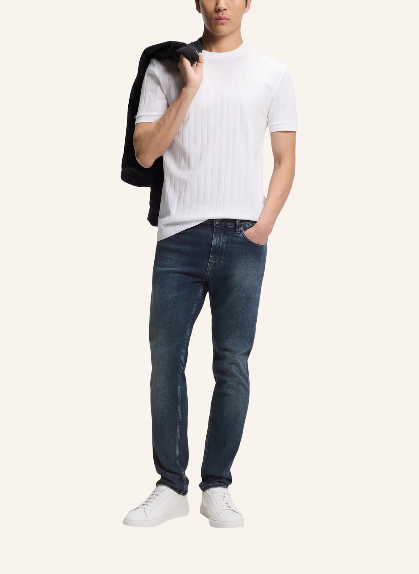 BOSS Jeans H-DELAWARE Slim Fit: DUNKELBLAU