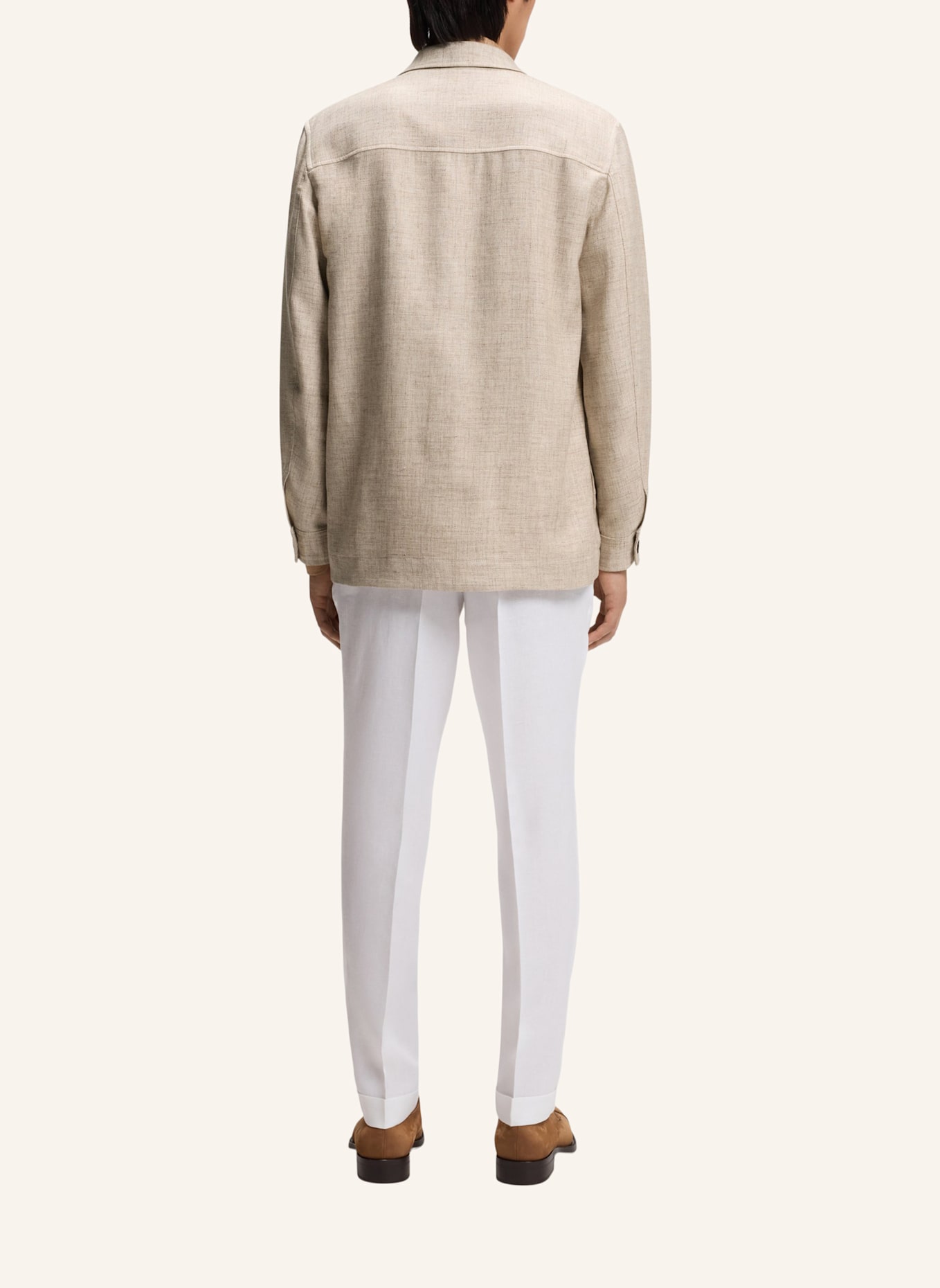 BOSS Blazer L-CORVIN-2PP-251 Regular Fit: BEIGE