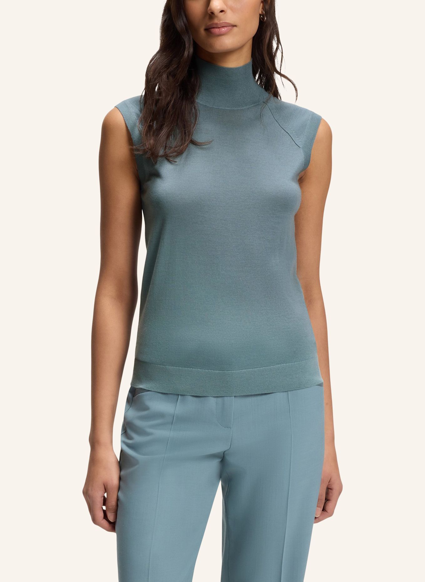 BOSS Stricktop FIPINI: BLAU