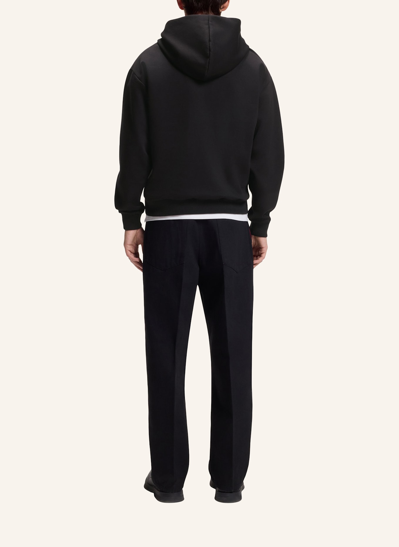 HUGO Sweatshirt DANEONY Relaxed Fit: SCHWARZ