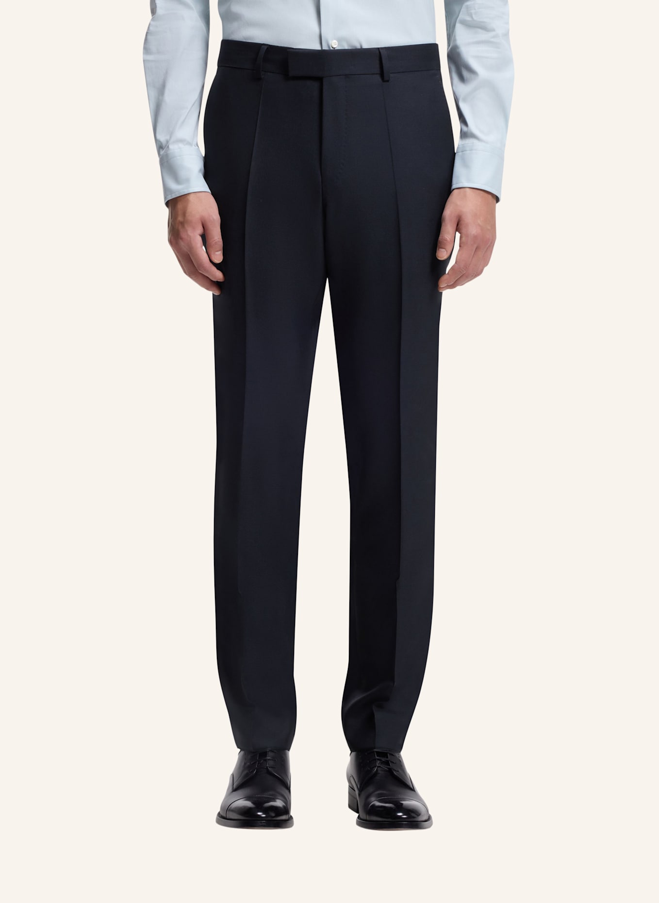 BOSS Business Anzug L-HARVERS-3PCS-241 Slim Fit: DUNKELBLAU