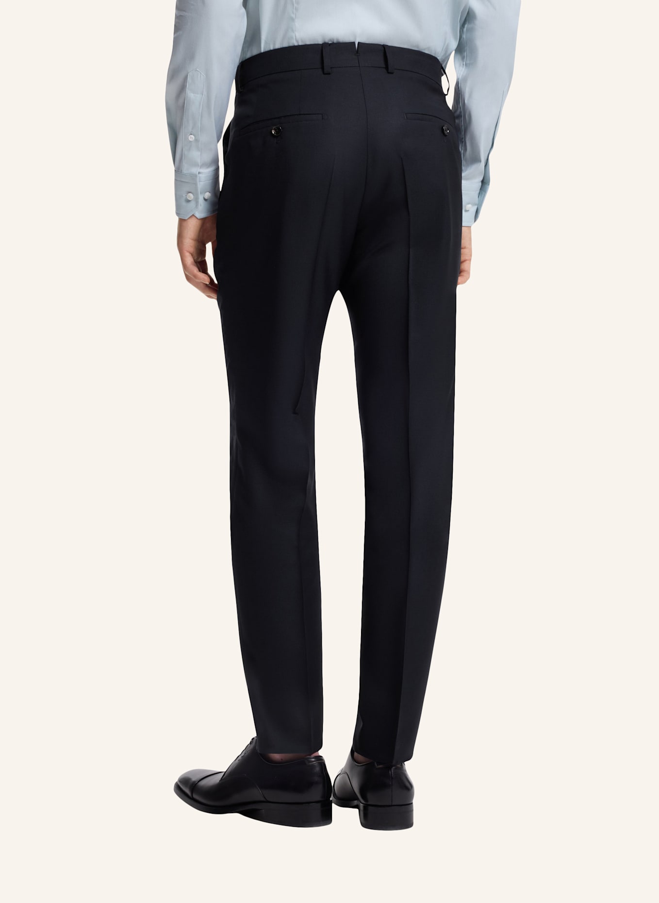 BOSS Business Anzug L-HARVERS-3PCS-241 Slim Fit: DUNKELBLAU