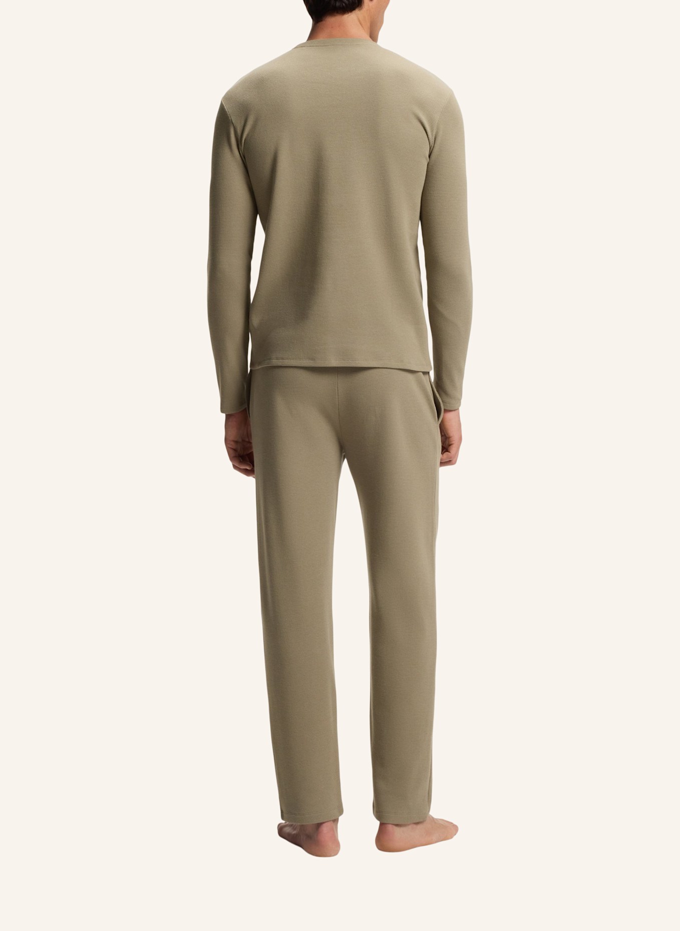 BOSS Schlafhose WAFFLE: BRAUN