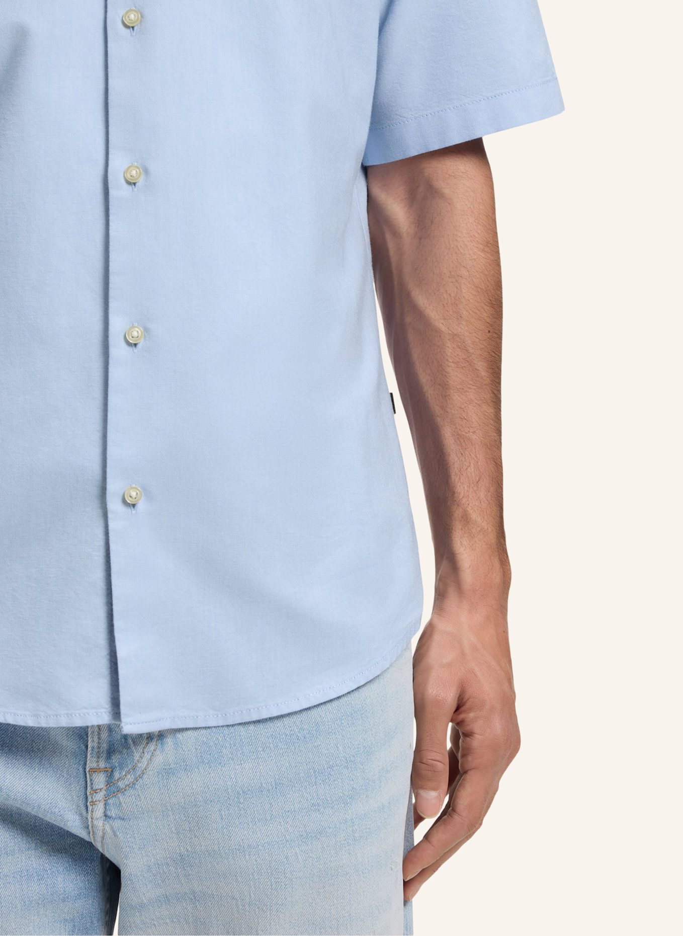 BOSS Casual Hemd RASH_2_M Regular Fit: HELLBLAU