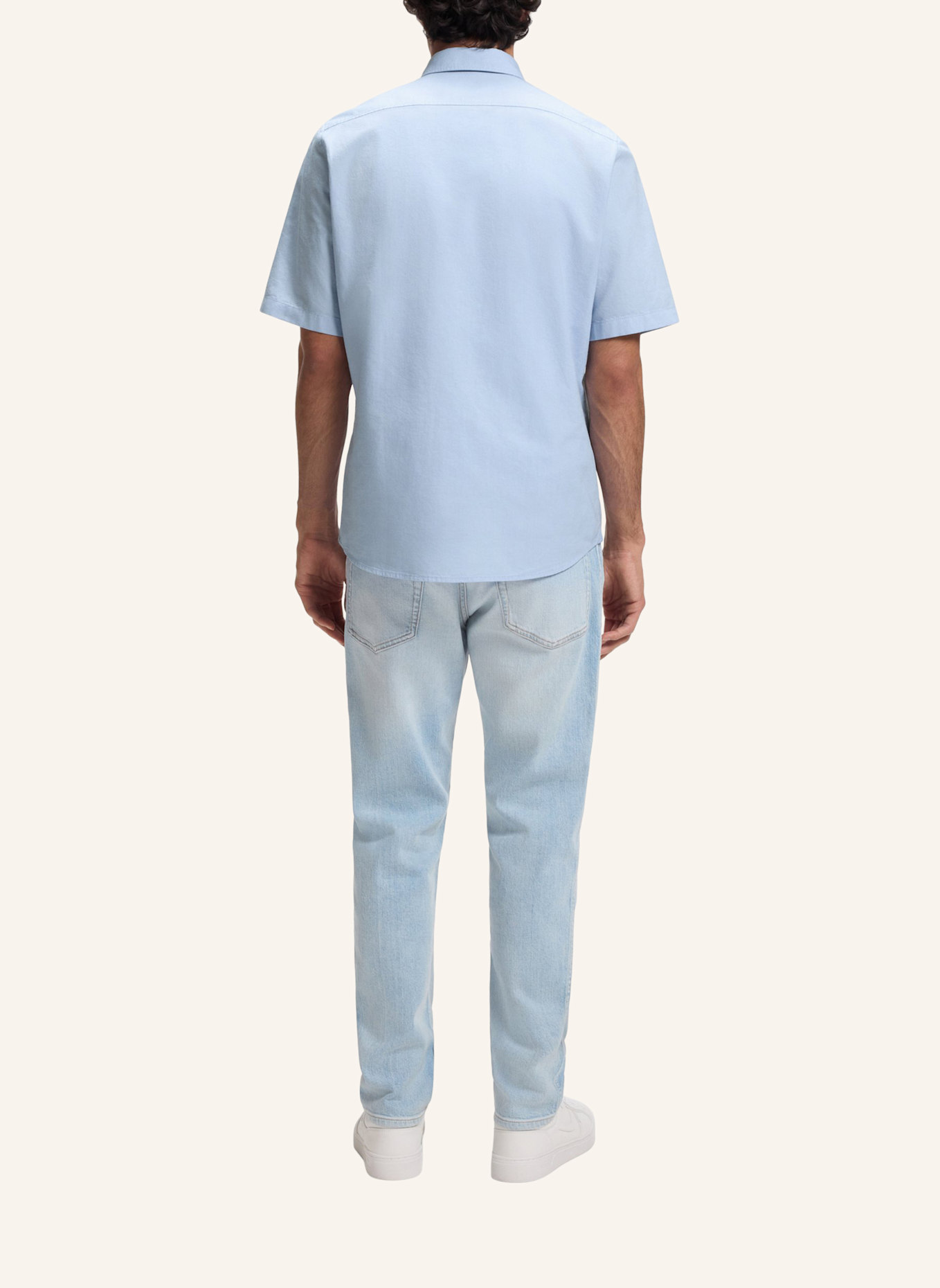 BOSS Casual Hemd RASH_2_M Regular Fit: HELLBLAU