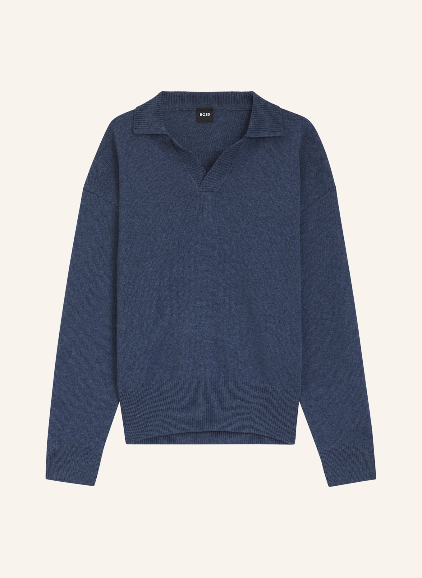BOSS Pullover C-UCARI Regular Fit: BLAUGRAU