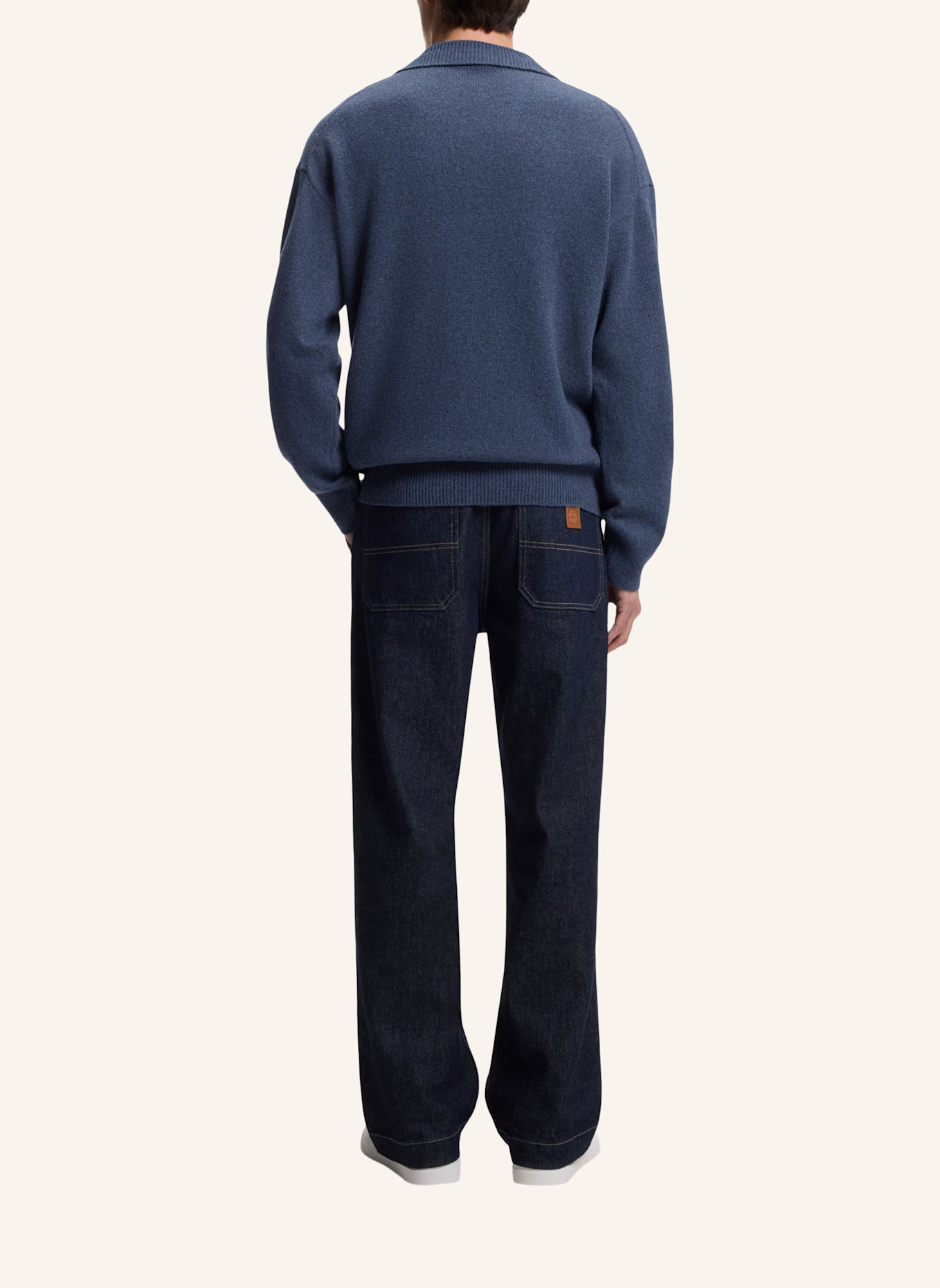 BOSS Pullover C-UCARI Regular Fit: BLAUGRAU