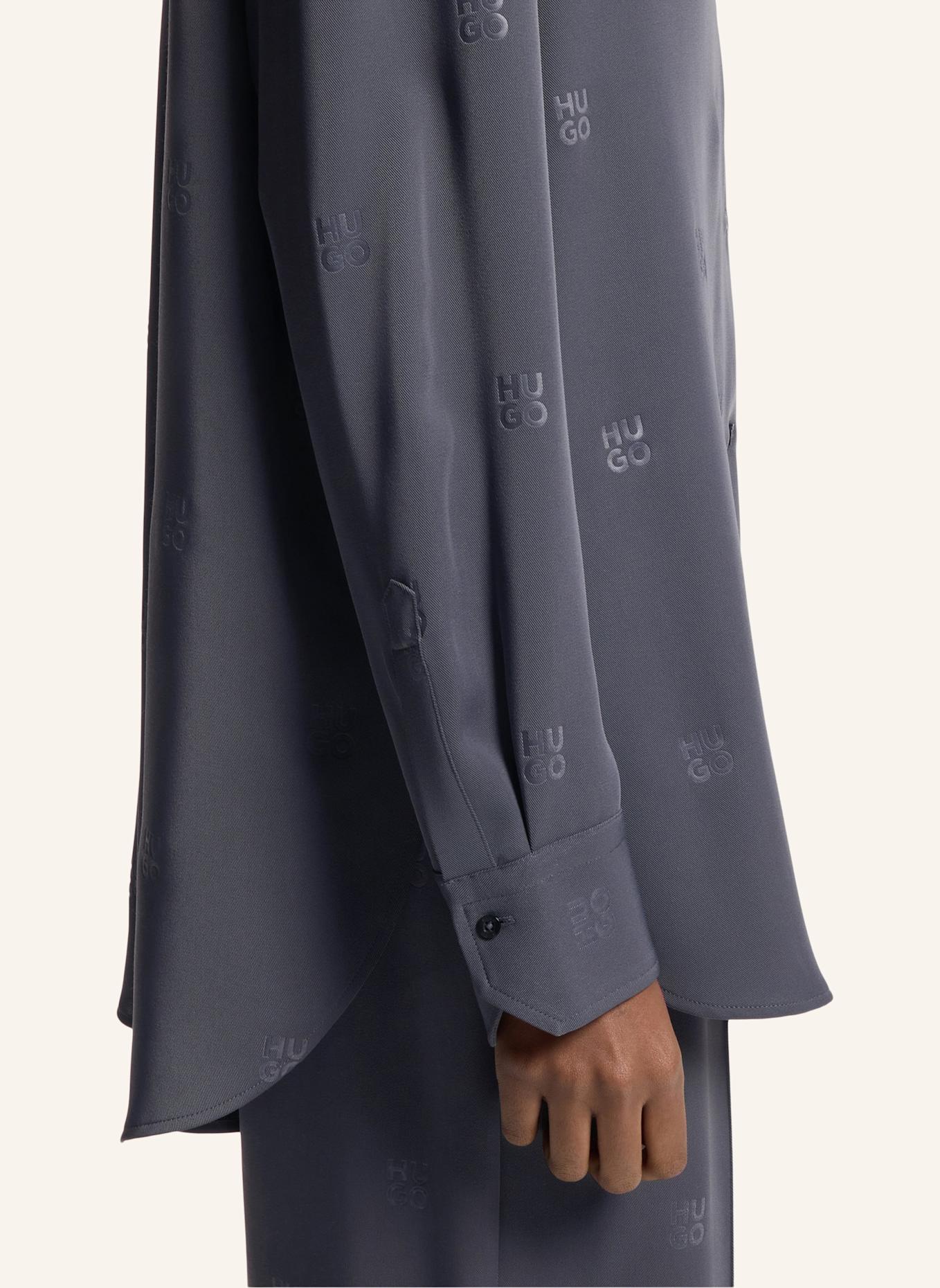 HUGO Business Bluse ELODINA Oversize Fit: NEONGELB