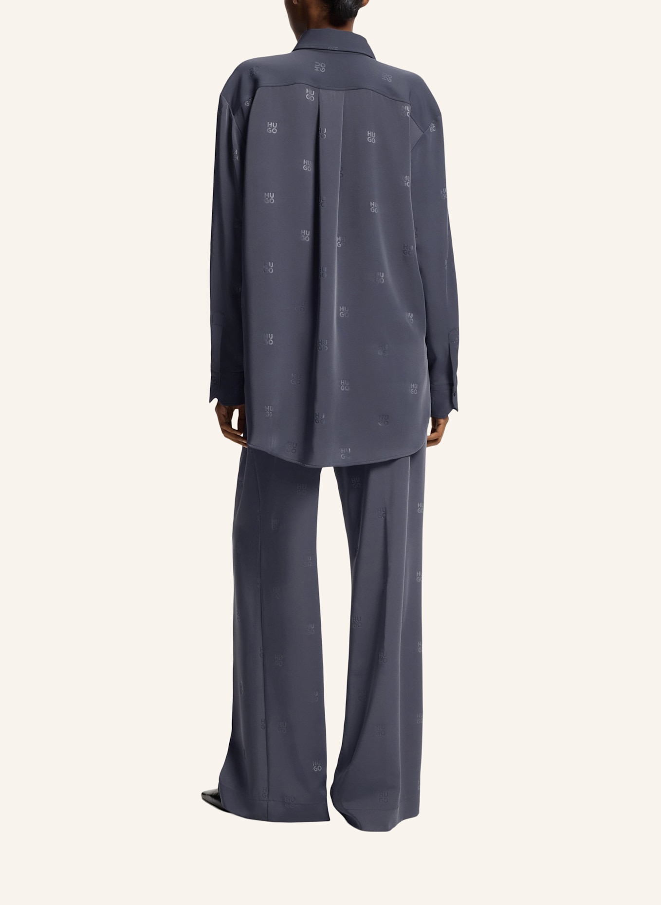 HUGO Business Bluse ELODINA Oversize Fit: NEONGELB