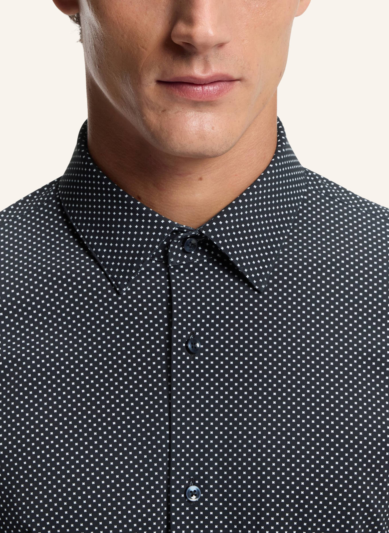 BOSS Business Hemd P-HANK-S-K-261 Slim Fit: DUNKELBLAU