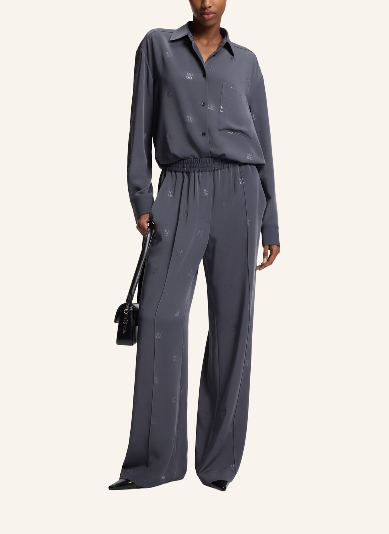 HUGO Casual Hose HELENIA Relaxed Fit: NEONGELB