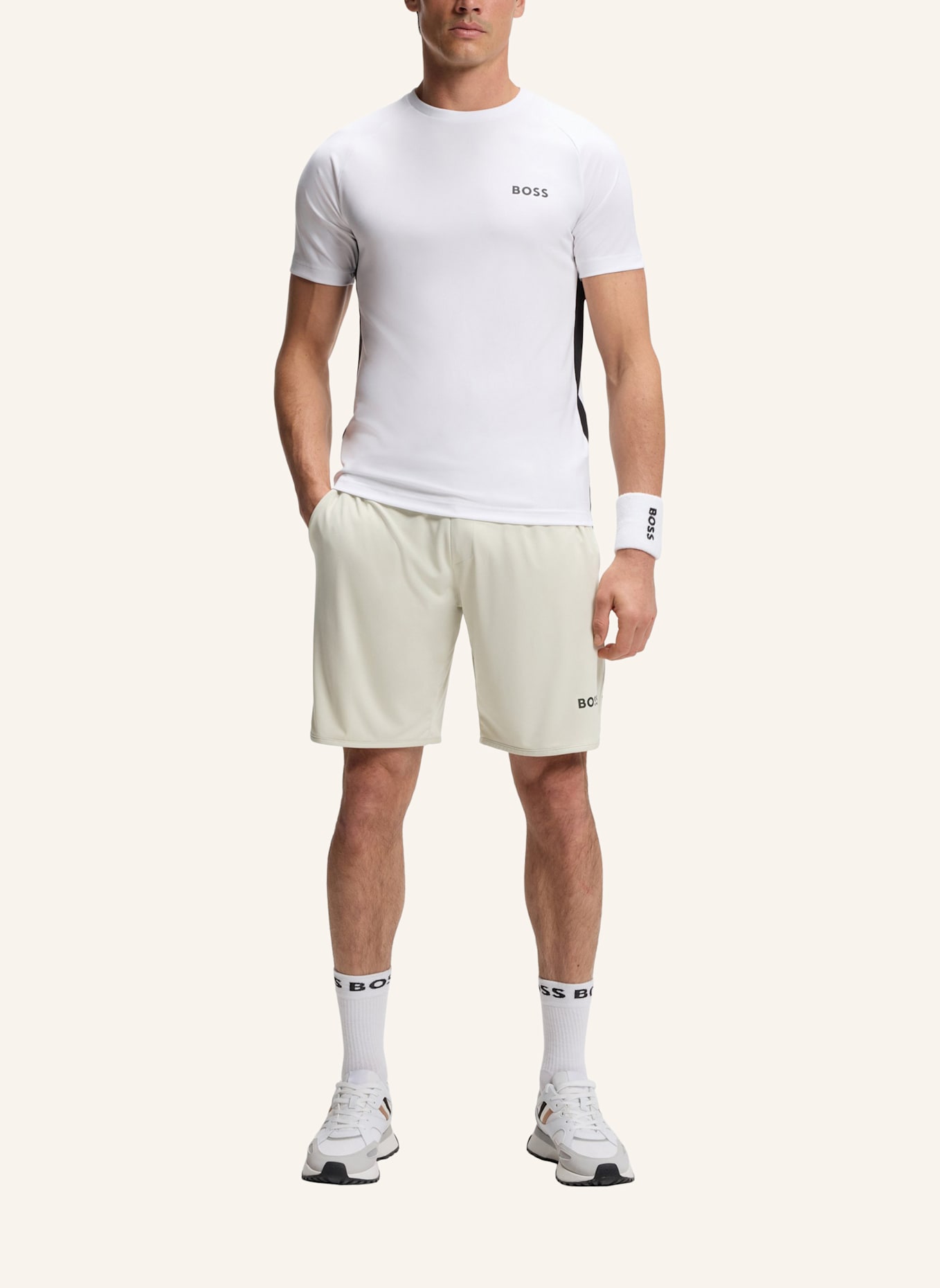 BOSS Short SH_TOC SPIN 9 INCH Regular Fit: BEIGE