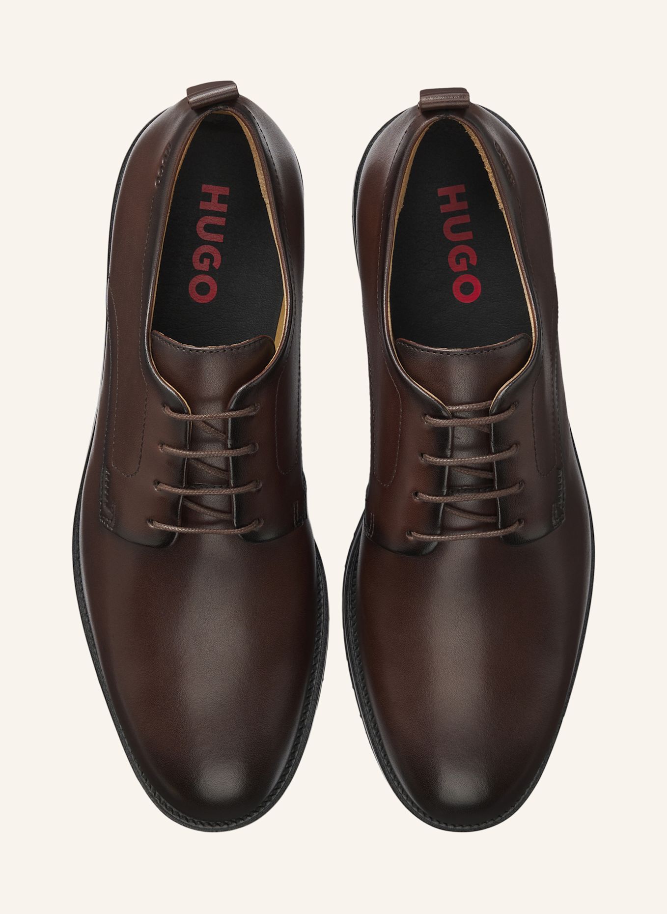 HUGO Business-Schnürschuh GINSBY_DERB_PLLT: DUNKELBRAUN