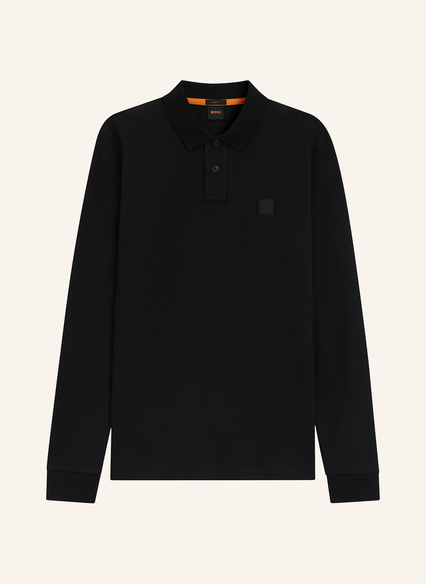 BOSS Piqué-Poloshirt PASSERBY Slim Fit: SCHWARZ
