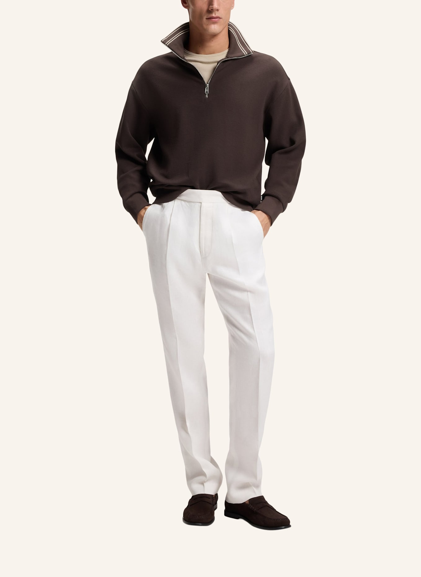 BOSS Sweatshirt C-SEIDLER 47 Regular Fit: DUNKELBRAUN