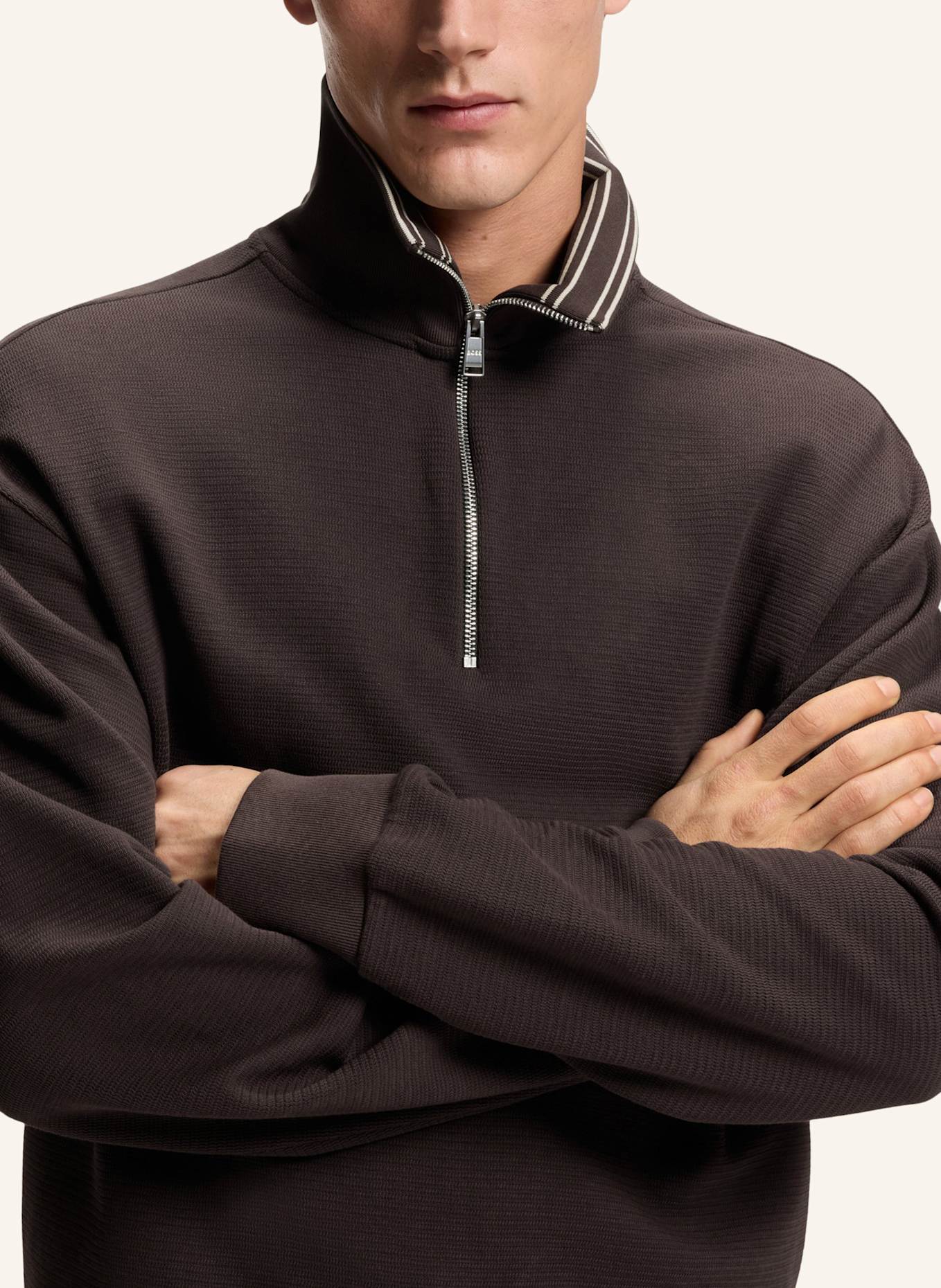 BOSS Sweatshirt C-SEIDLER 47 Regular Fit: DUNKELBRAUN