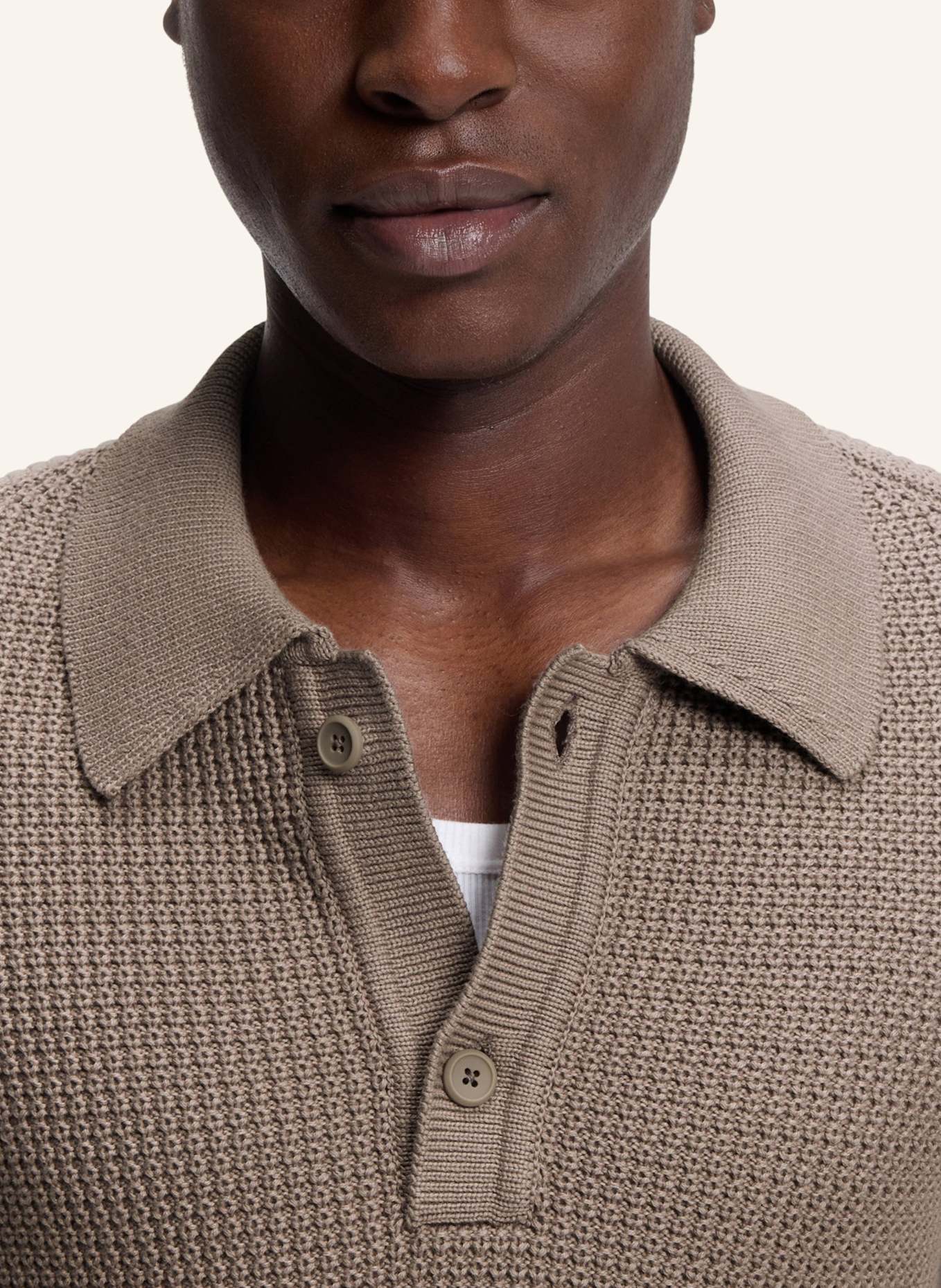 HUGO Pullover SAFFOWL Relaxed Fit: HELLBRAUN