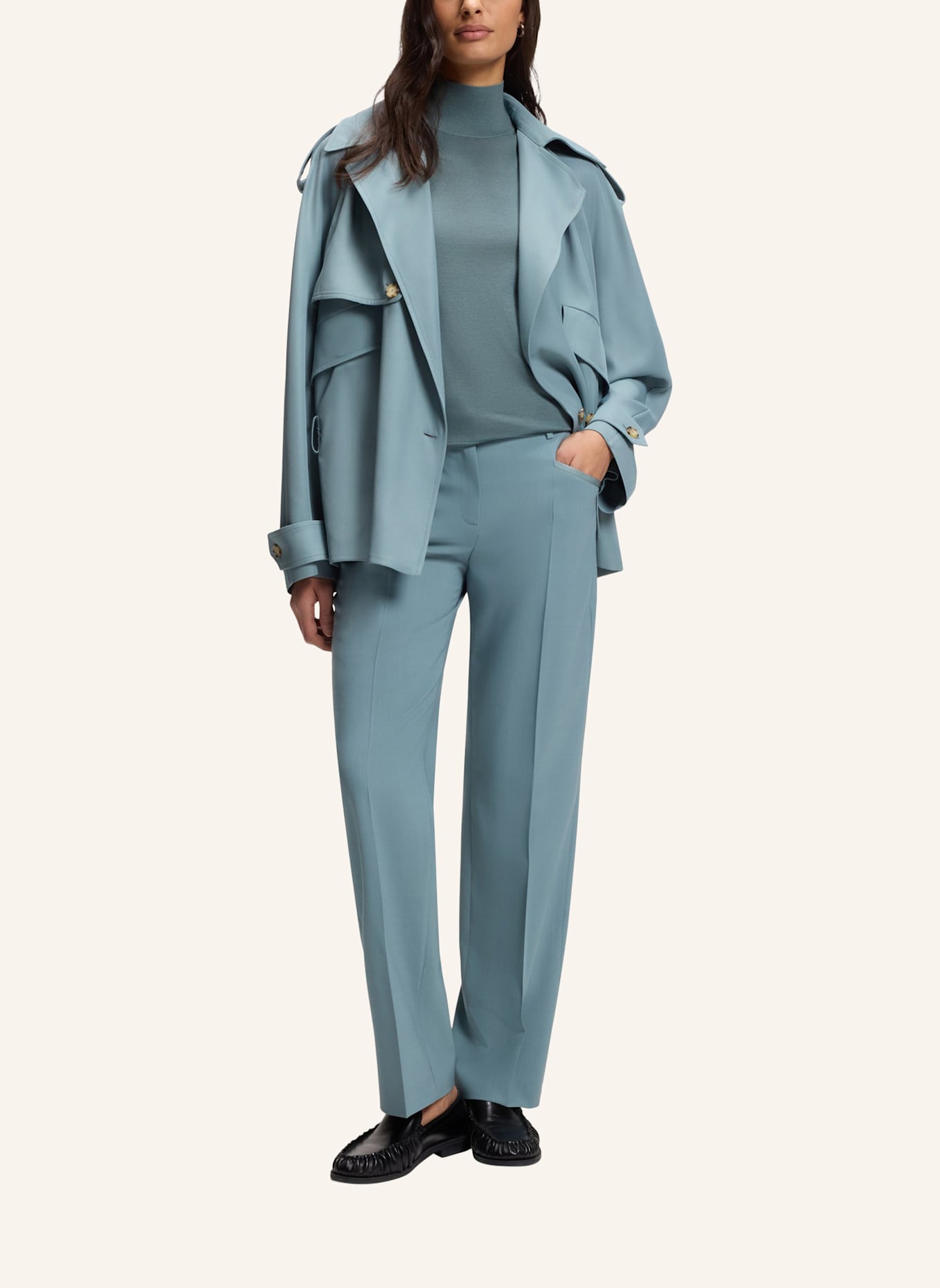 BOSS Stricktop FIPINI: BLAU