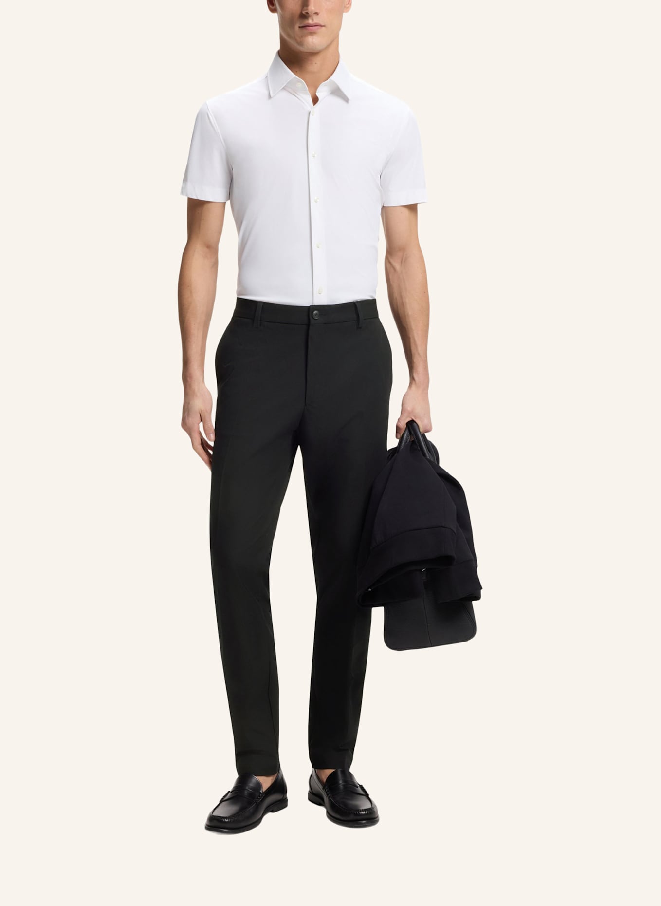 BOSS Casual Hose P-KANE1-ZIP: SCHWARZ