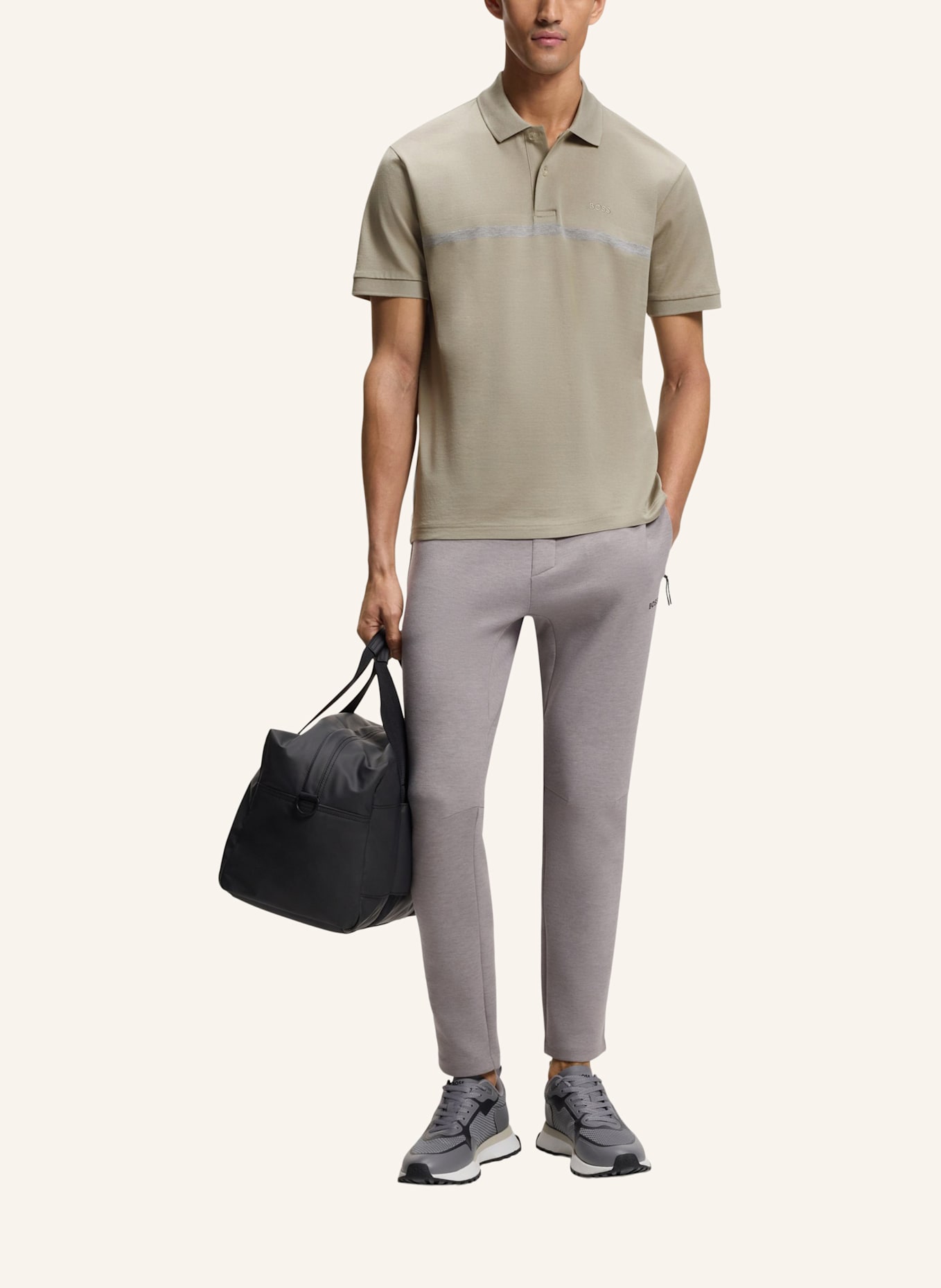 BOSS Poloshirt PL_JOIN PADDY STRIPE Regular Fit: BEIGE