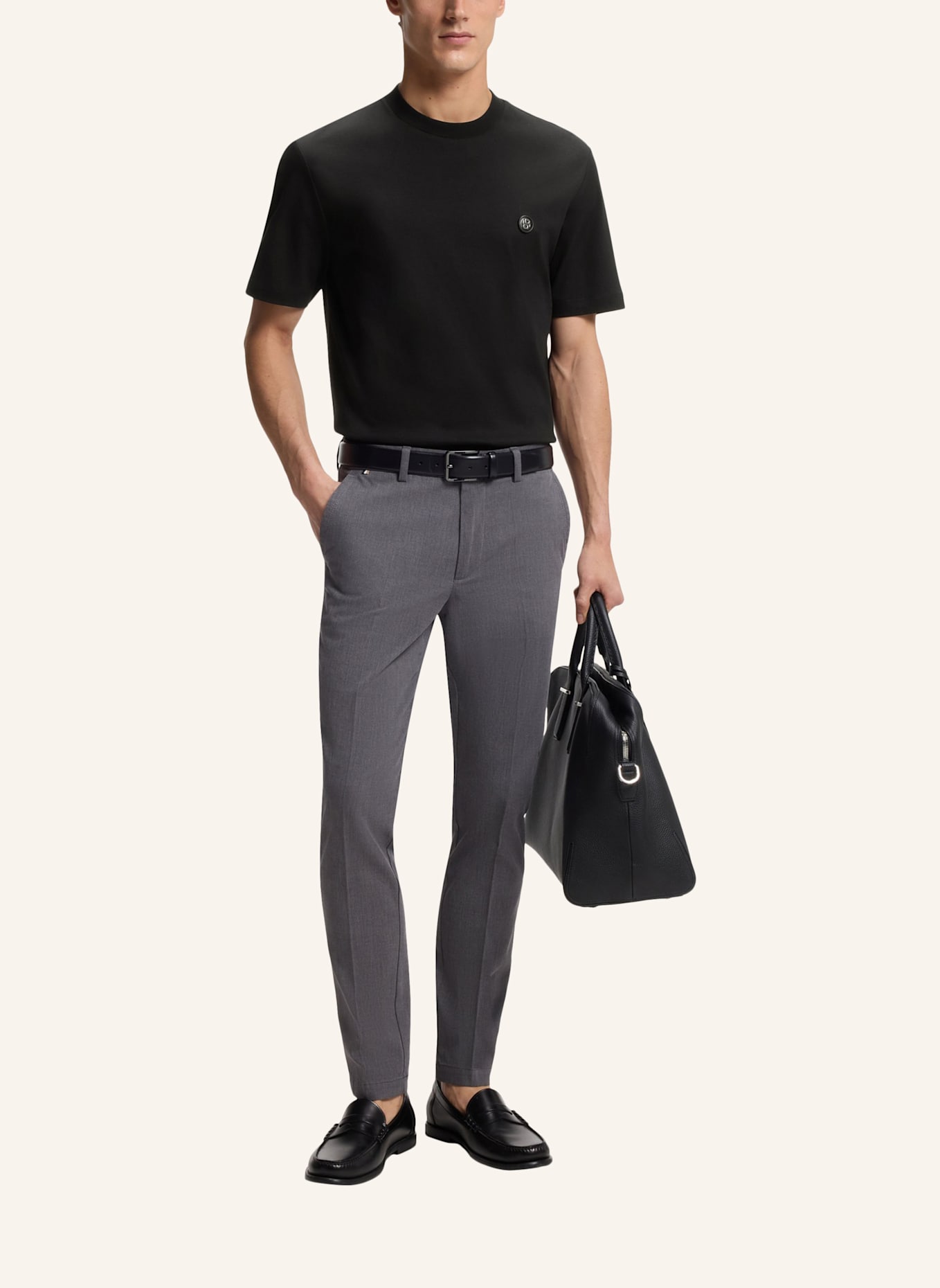 BOSS T-Shirt C-TAUT 01 Regular Fit: SCHWARZ