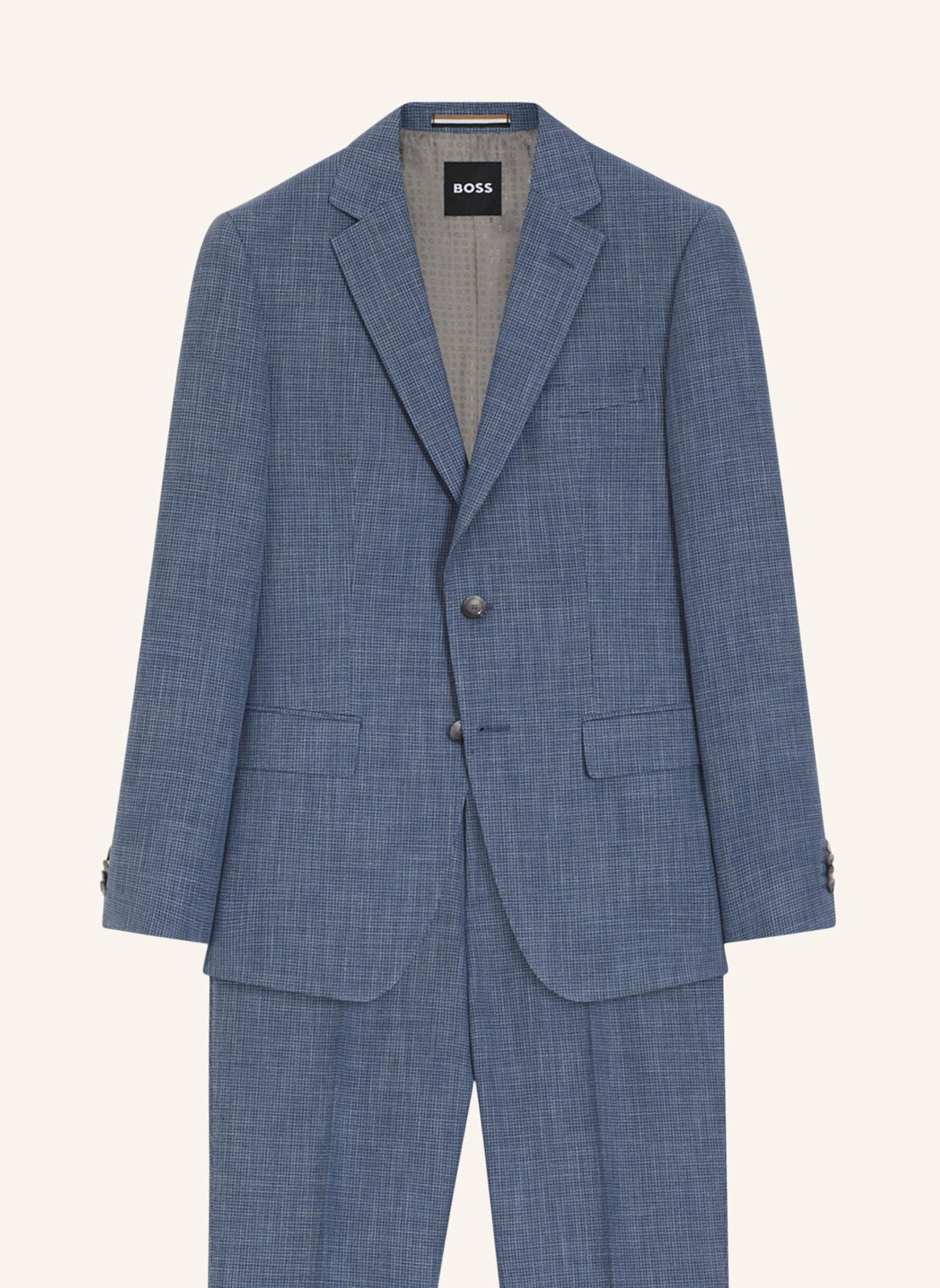 BOSS Business Anzug H-HUGE-2PCS-253 Slim Fit: HELLBLAU