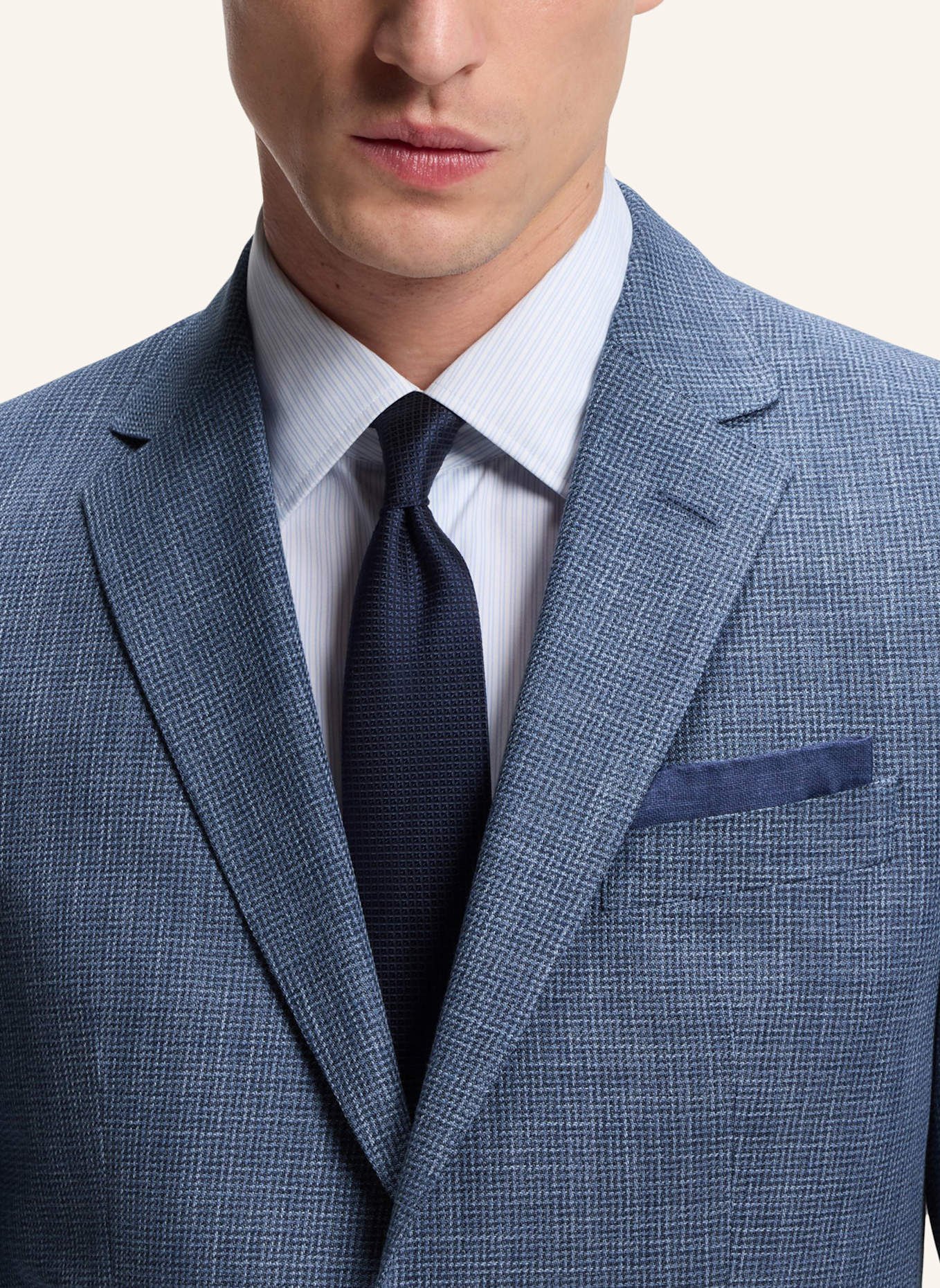 BOSS Business Anzug H-HUGE-2PCS-253 Slim Fit: HELLBLAU