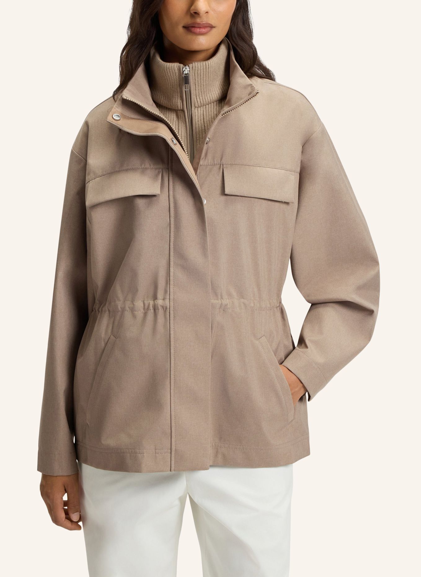 BOSS Casual Jacke PAROUX Regular Fit: HELLBRAUN/ BRAUN