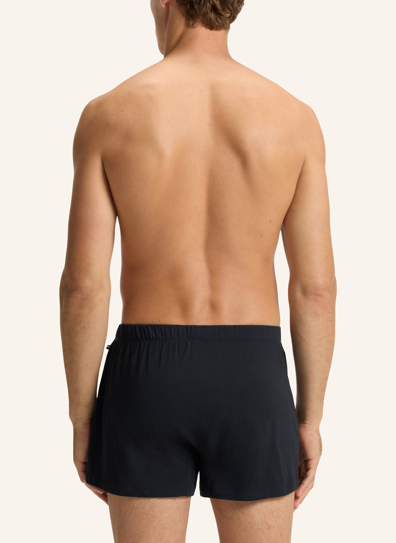 BOSS Boxershort 2P JERSEY BOXER: DUNKELBLAU