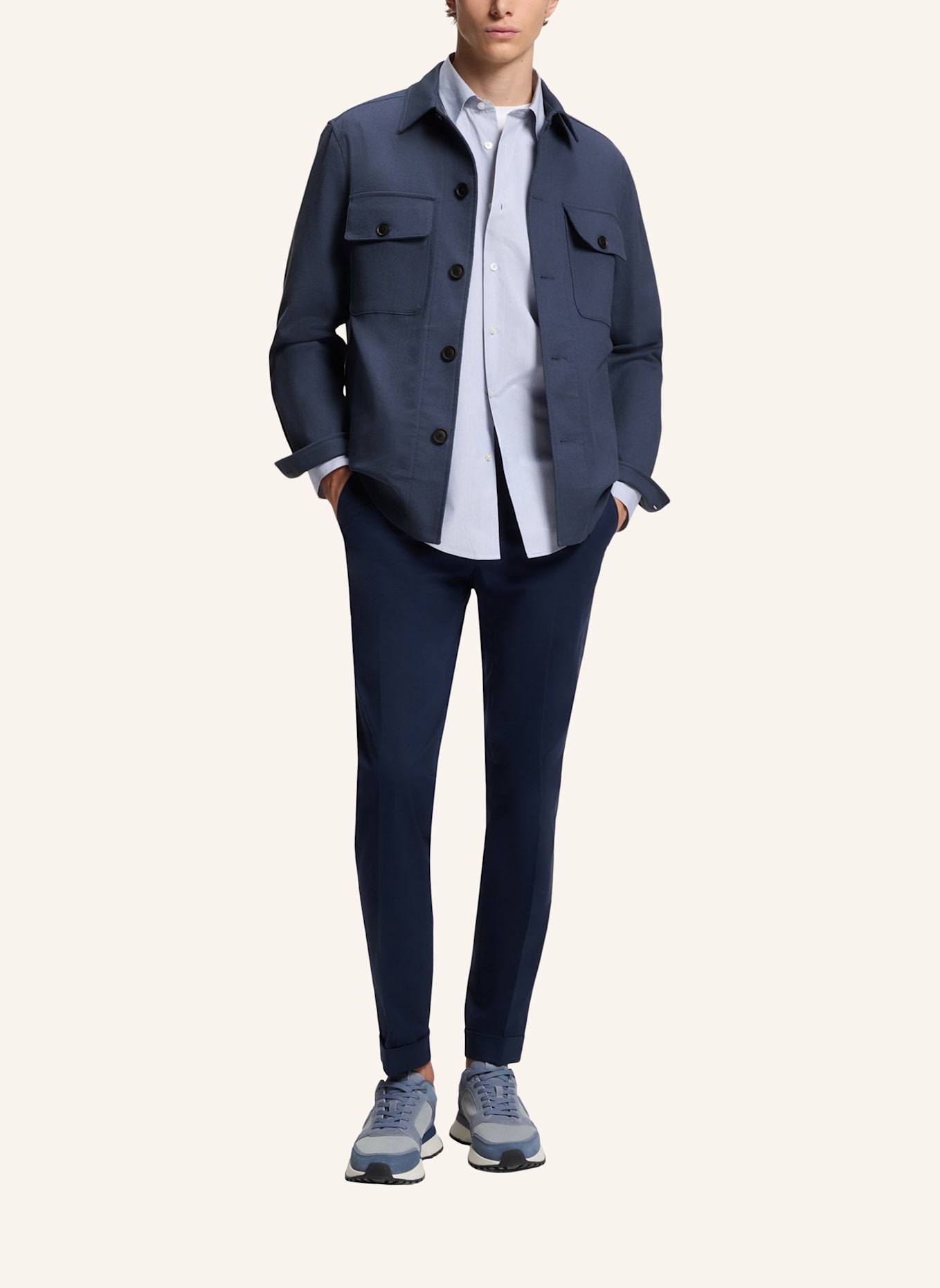 BOSS Blazer C-CARPER-OS-253F Relaxed Fit: BLAUGRAU