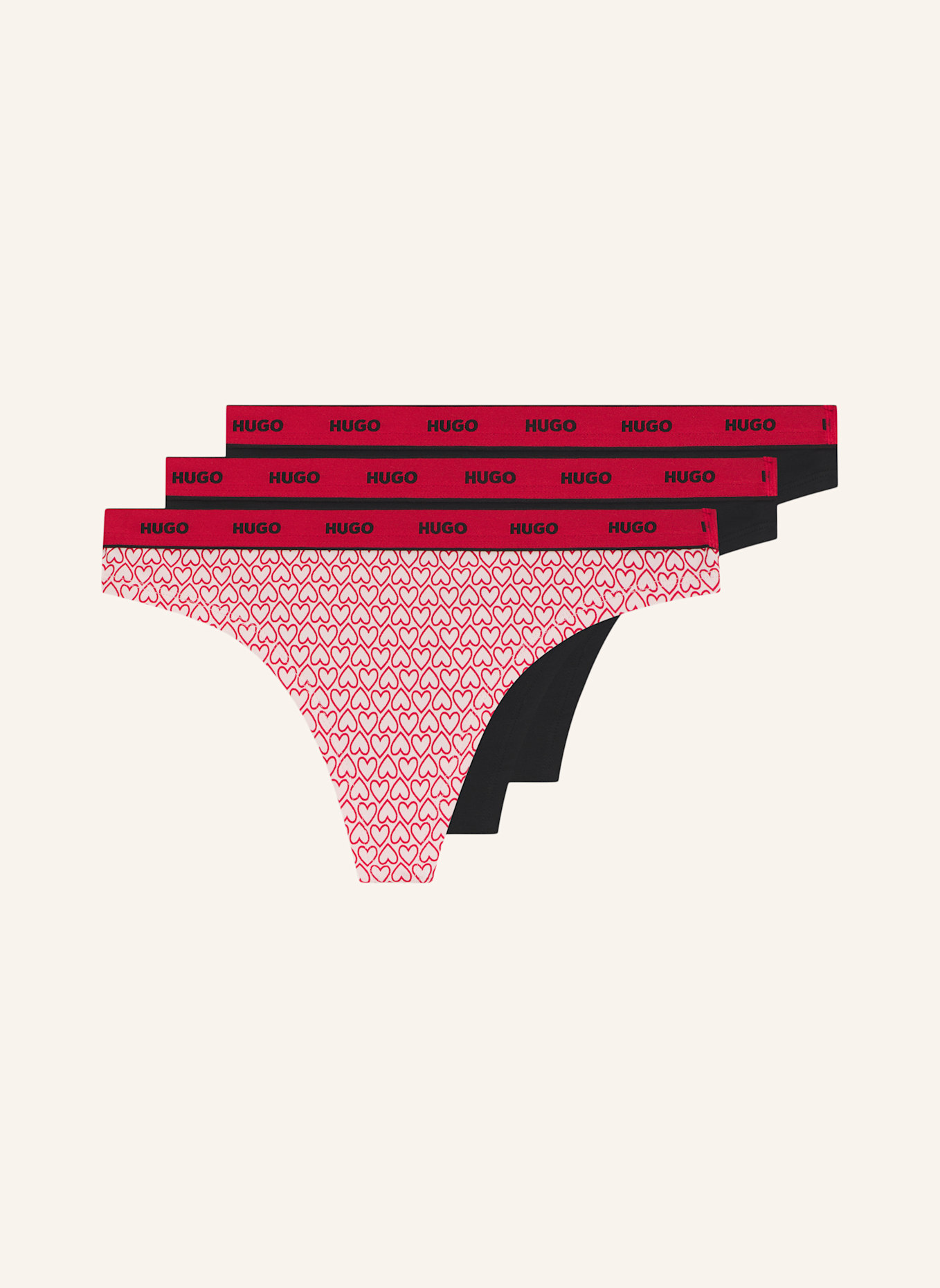 HUGO Slip TRIPLET THONG DESIGN: ROSA