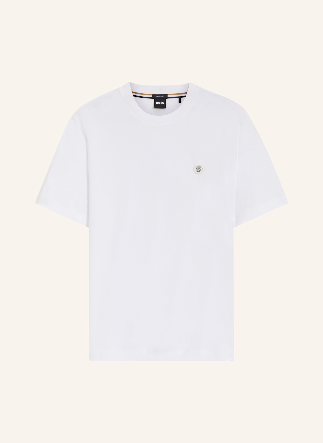 BOSS T-Shirt C-TAUT 01 Regular Fit: WEISS