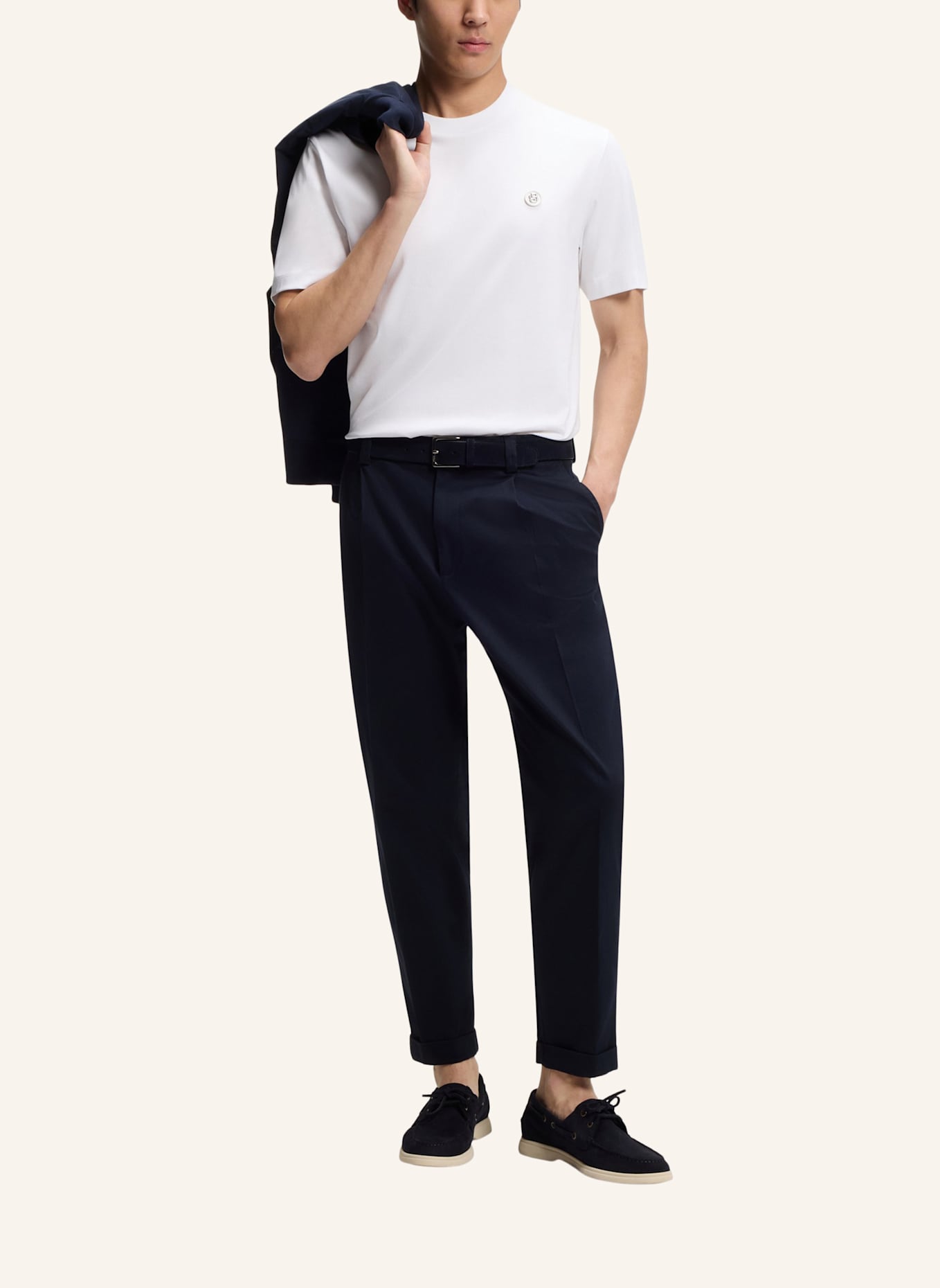 BOSS T-Shirt C-TAUT 01 Regular Fit: WEISS