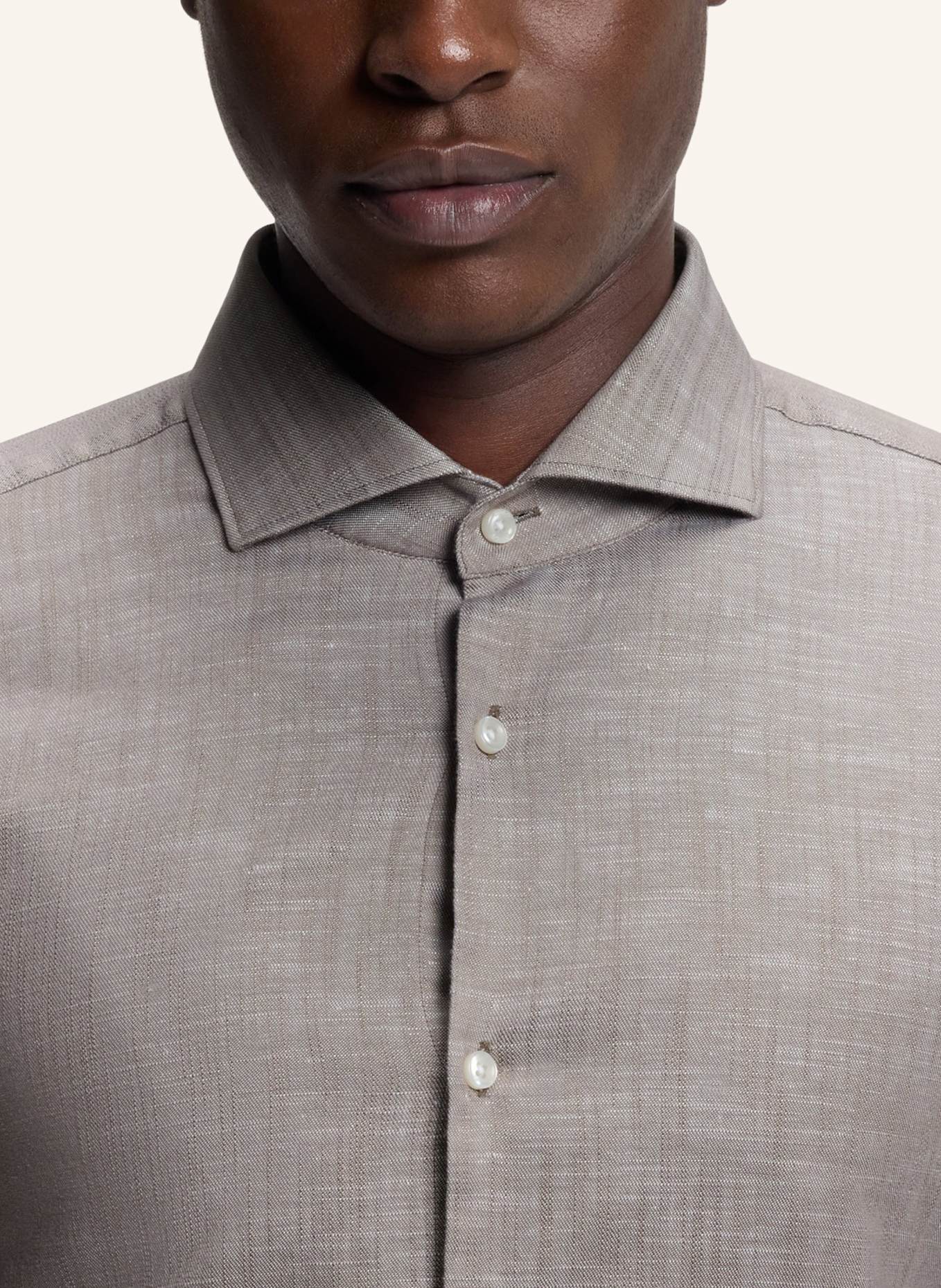 HUGO Business Hemd KASON Slim Fit: HELLBRAUN