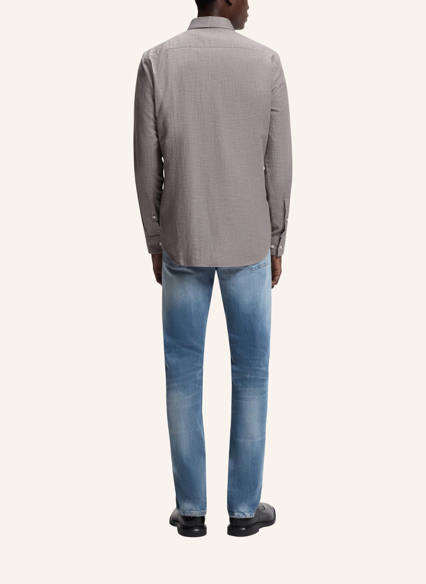 HUGO Business Hemd KASON Slim Fit: HELLBRAUN