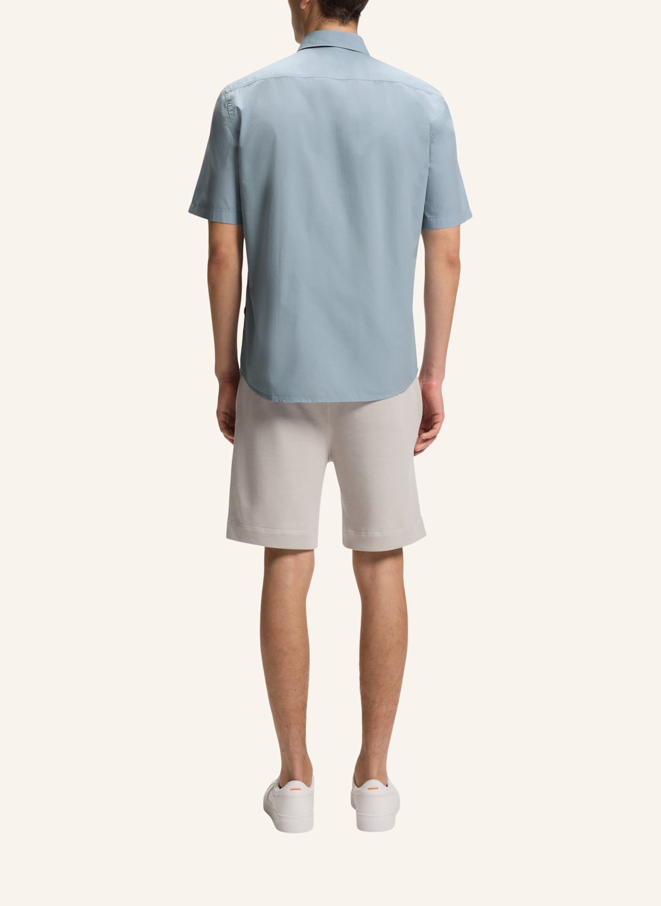 BOSS Casual Hemd RELEGANT_6-SHORT_M Regular Fit: HELLBLAU