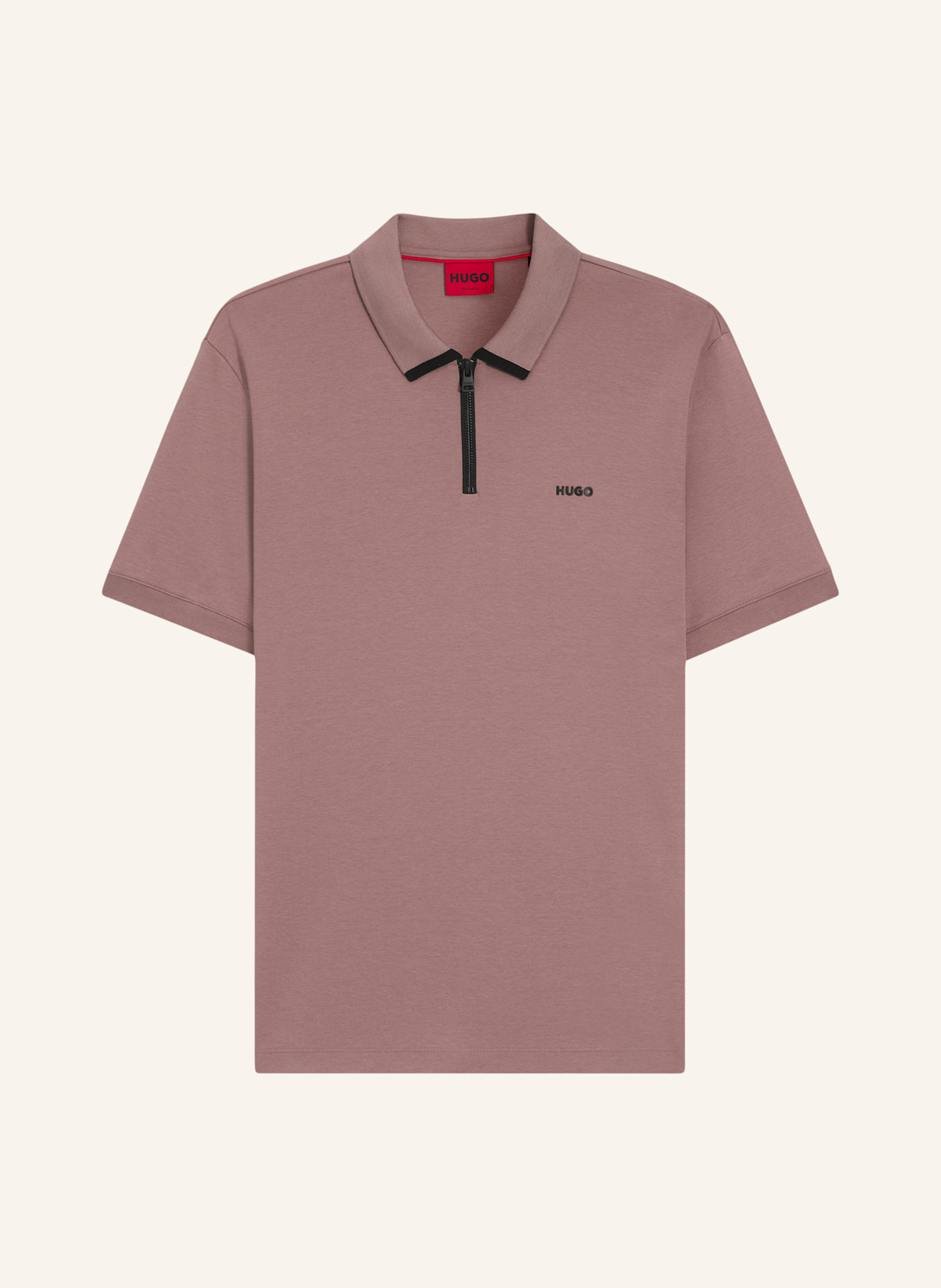HUGO Poloshirt DALOMINO Regular Fit: HELLBRAUN