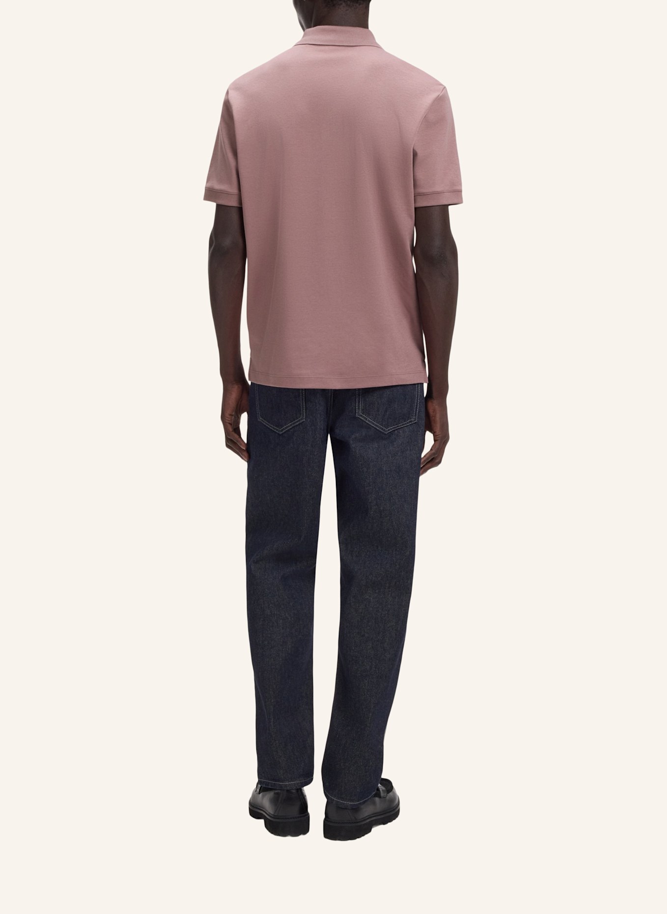 HUGO Poloshirt DALOMINO Regular Fit: HELLBRAUN