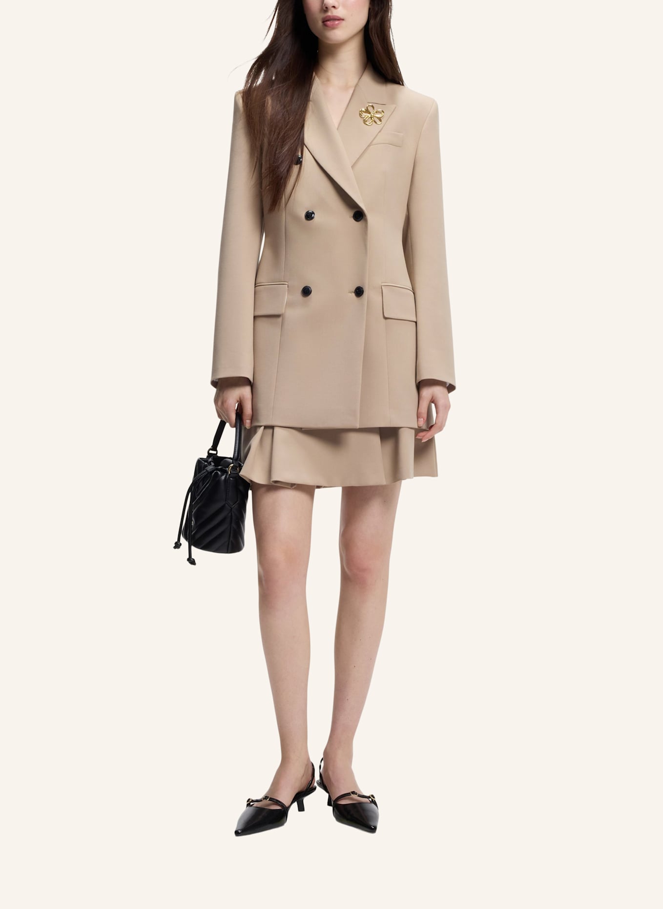 HUGO Business Rock RILANDI Regular Fit: HELLBRAUN