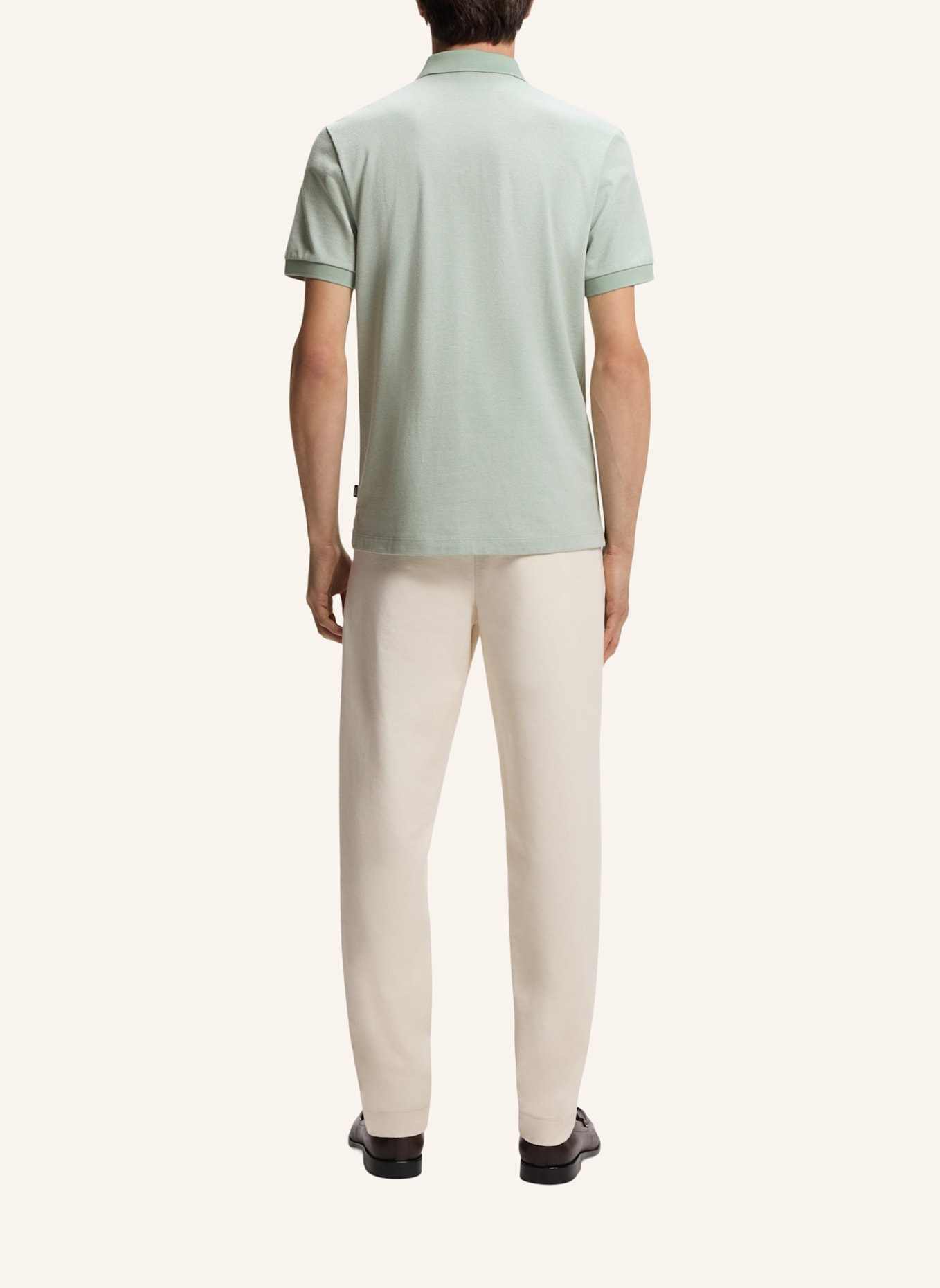 BOSS Piqué-Poloshirt PARLAY: HELLGRÜN