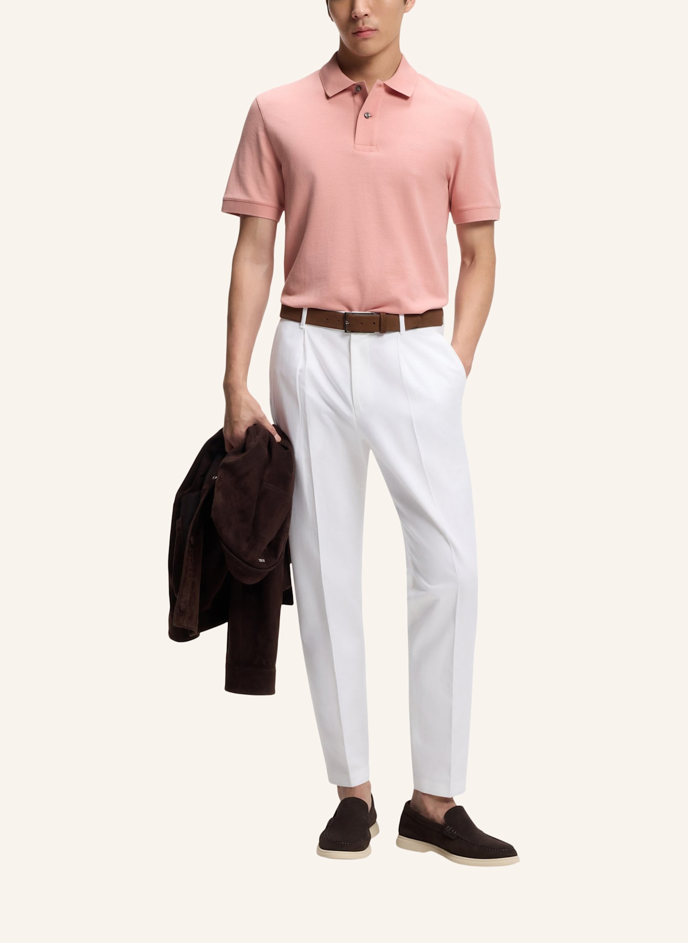 BOSS Poloshirt PALLAS Regular Fit: HELLROSA