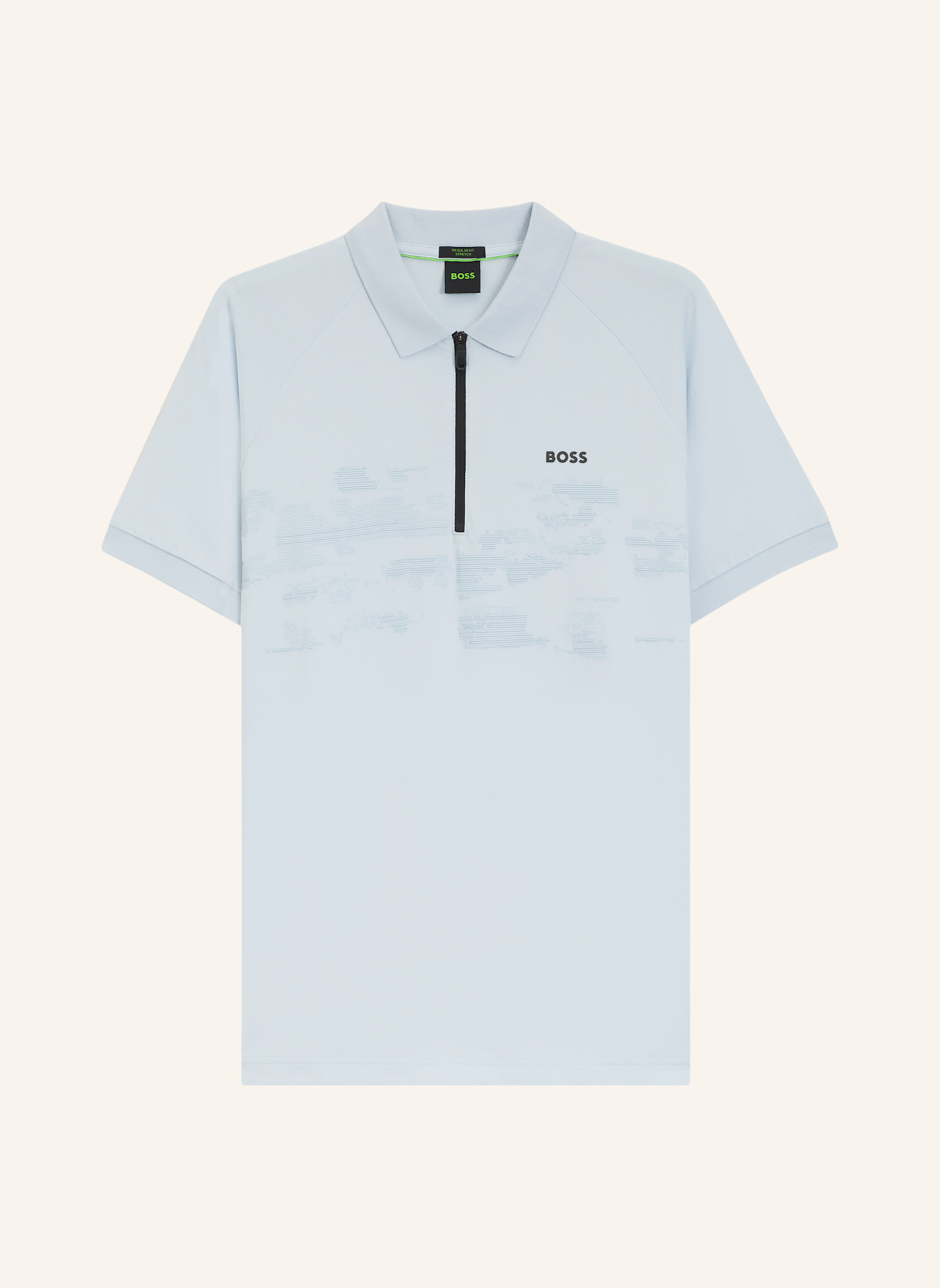 BOSS Poloshirt PL_GLOBE PATTERN Regular Fit: BLAU