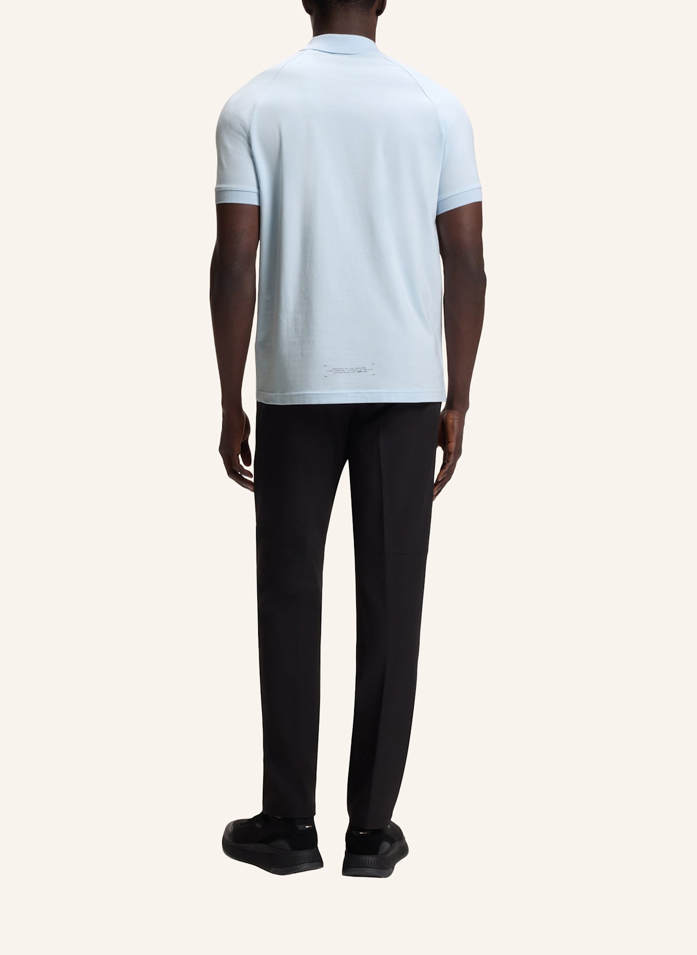 BOSS Poloshirt PL_GLOBE PATTERN Regular Fit: BLAU