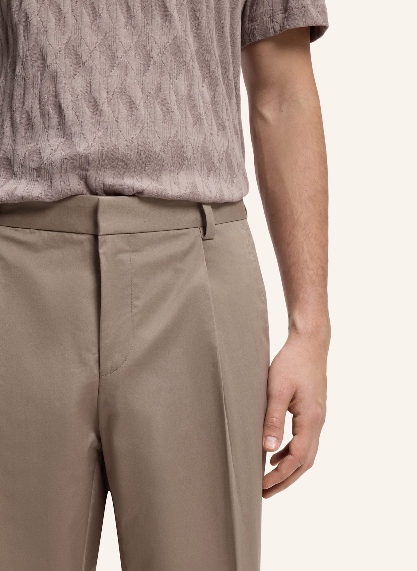 HUGO Business Hose GENRICH262X Slim Fit: HELLBRAUN