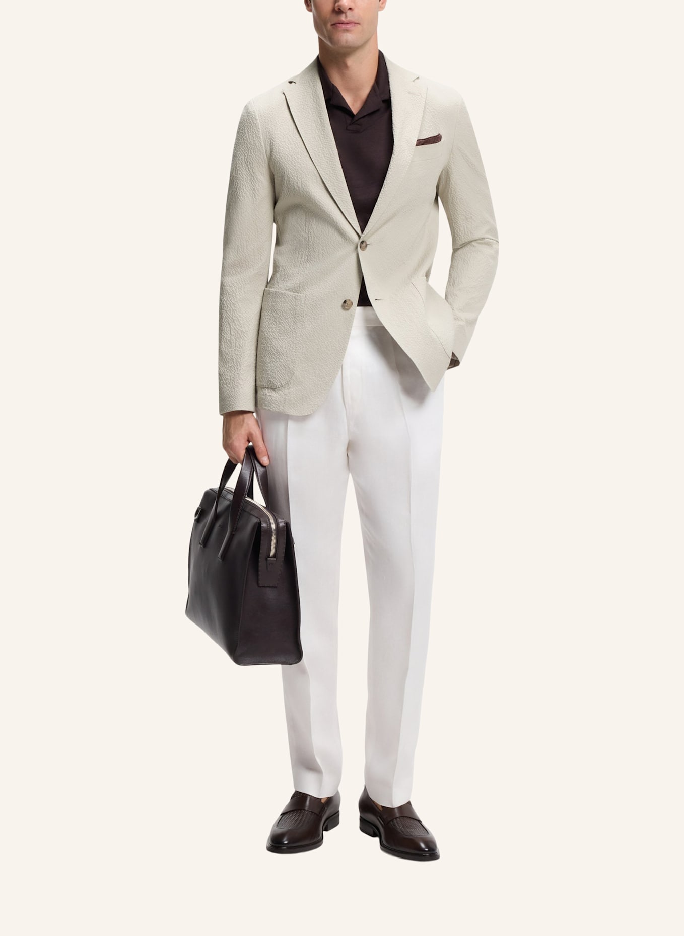 BOSS Blazer C-HANRY-262 Slim Fit: BEIGE