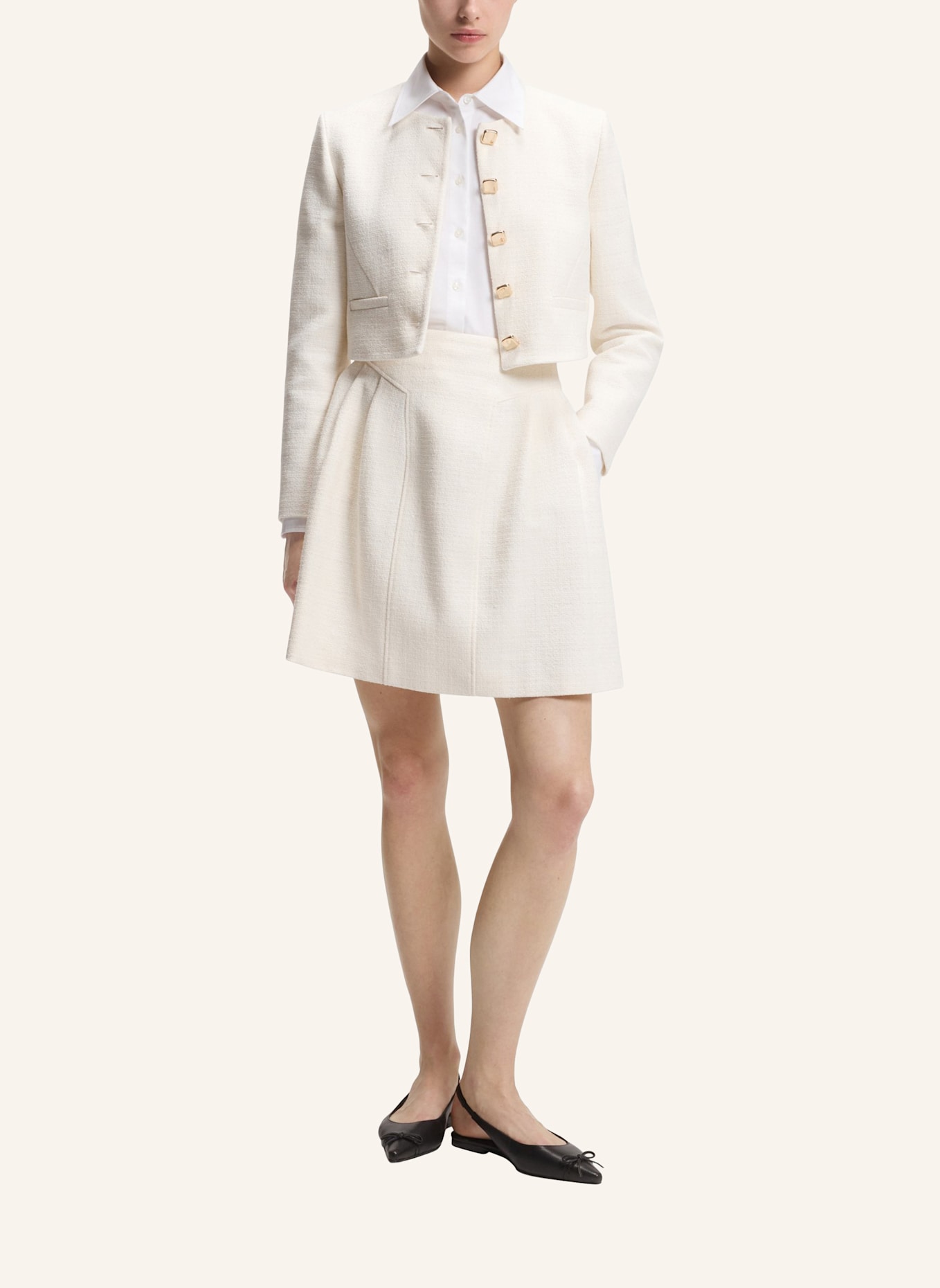 HUGO Cropped Jacke ALITI-1 Regular Fit: ROSA